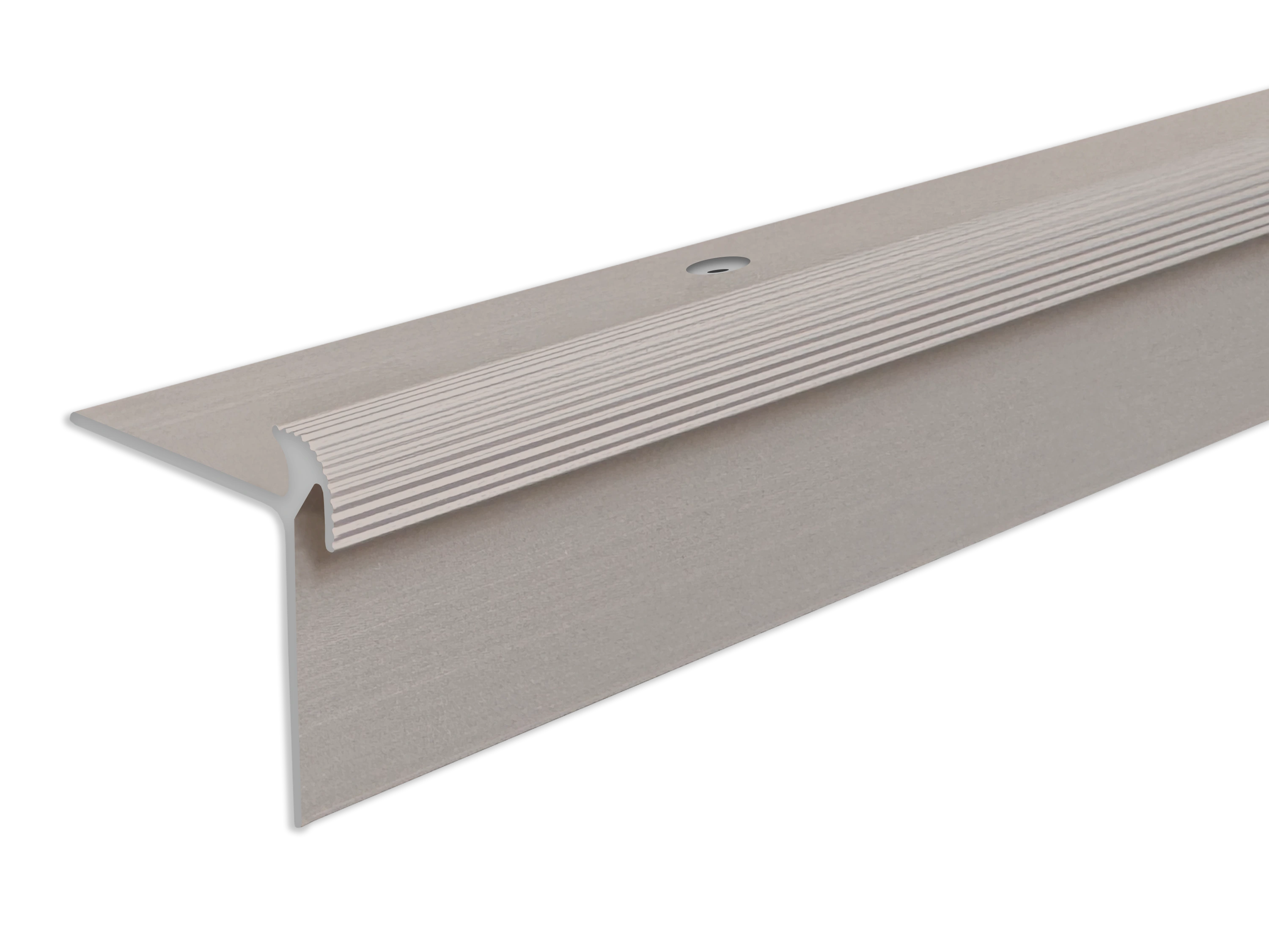 ufitec® Treppenkantenprofil beidseitig für Vinylböden für Belagshöhen von 5 mm - Alu eloxiert