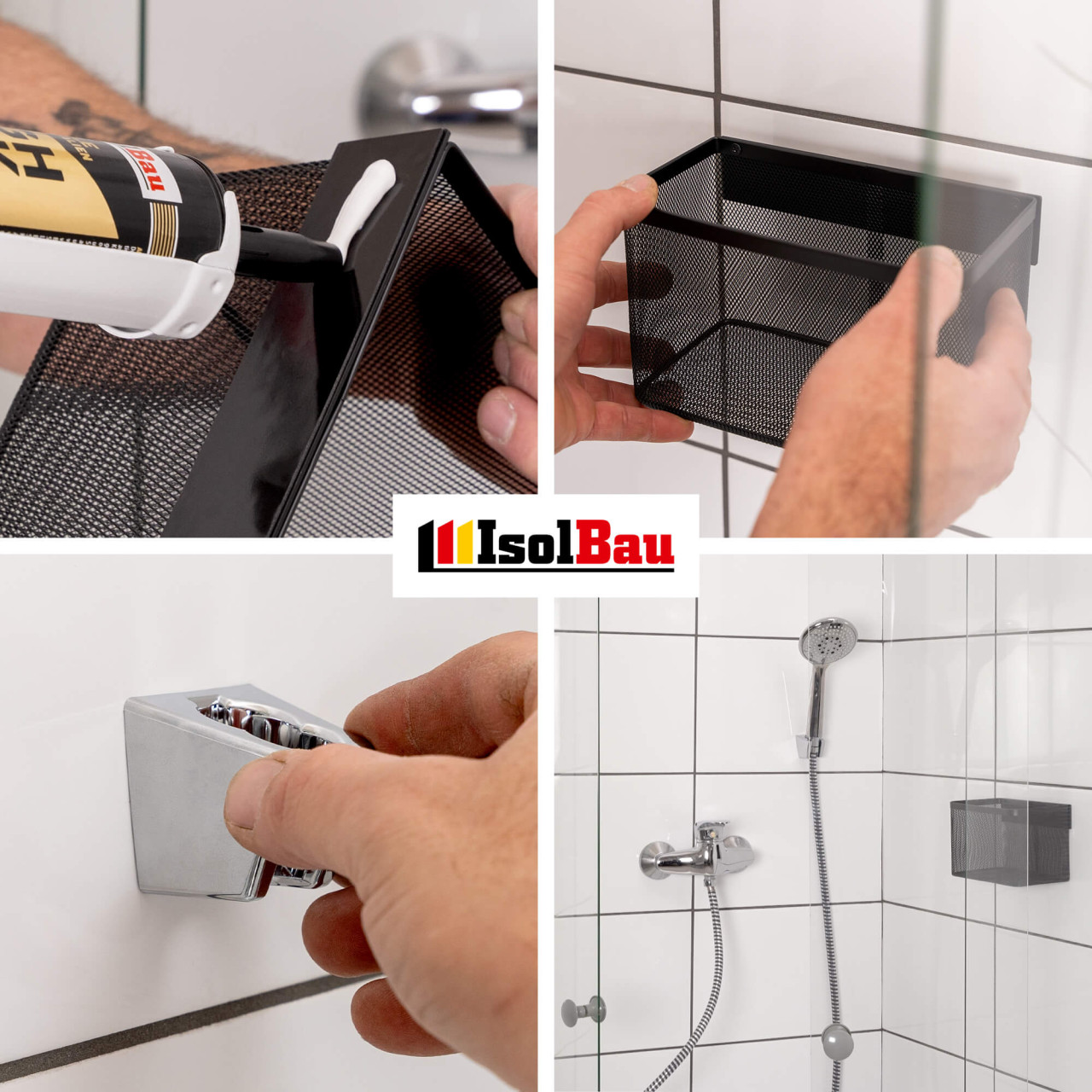 Isolbau High Tack Montagekleber, Baukleber Hybrid MS Polymer - Kraftkleber, Kartusche a 290ml