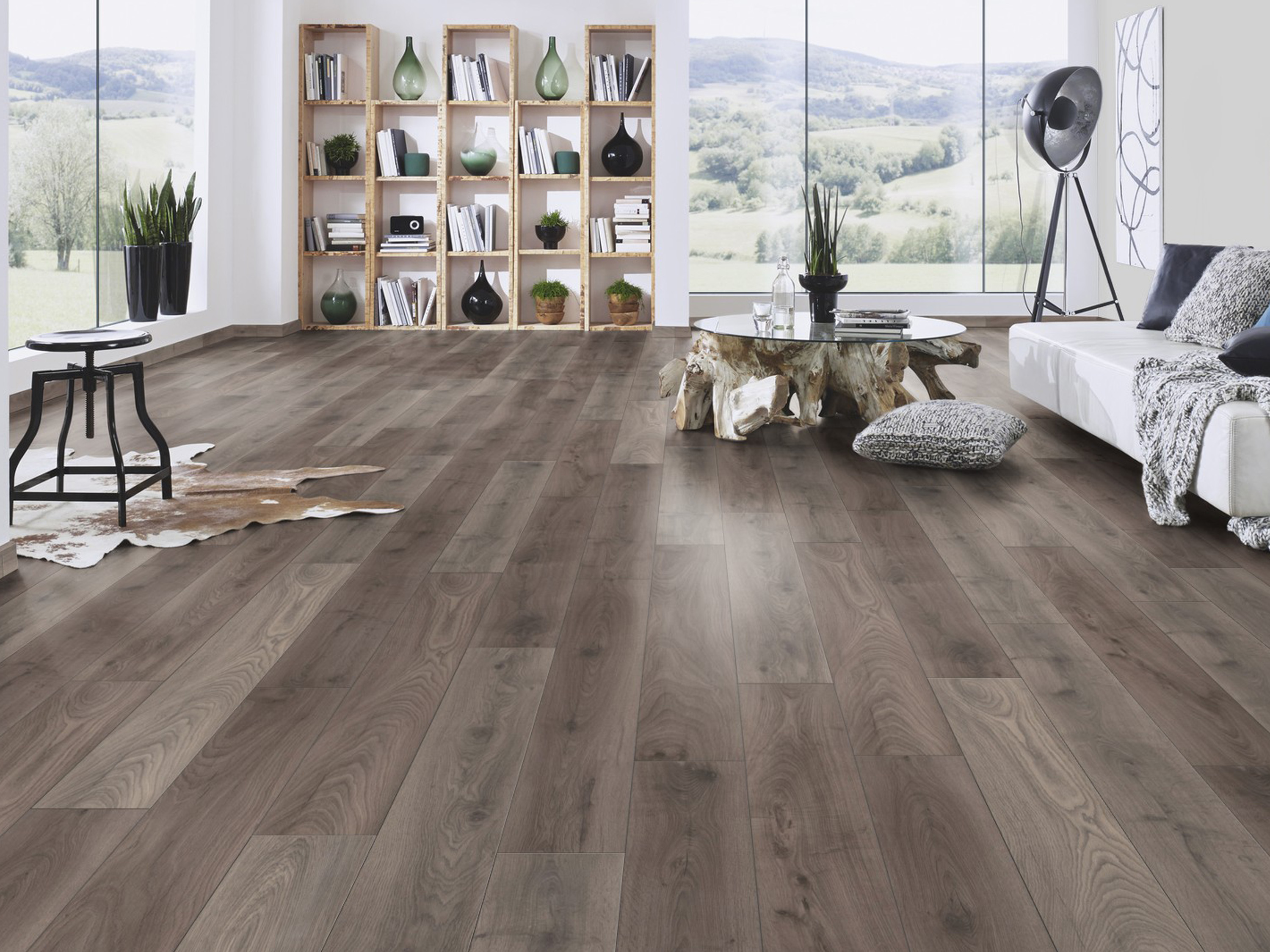 Laminatboden KronoOriginal® Atlantic 12 - Steelworks Oak K287 - 12 mm - MO.RE! Moisture resistant Laminatboden KronoOriginal® Atlantic 12 - Steelworks Oak K287 - 12 mm - MO.RE! Moisture resistant