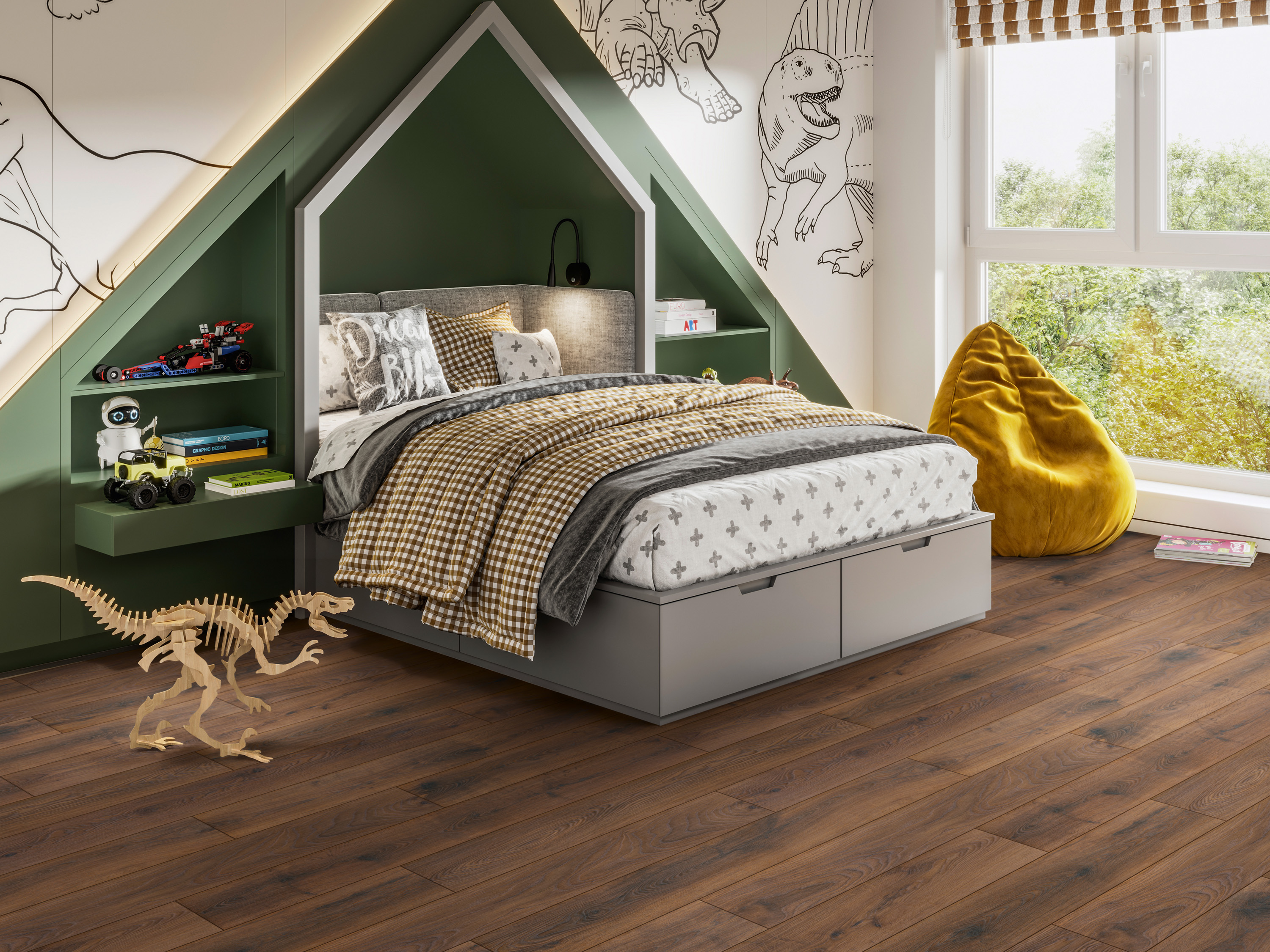 Klick Designboden Bourbon Hills Oak K489 Organic Clever Silent 7 mm integr. Trittschalldämmung + ORCA Technologie Klick Designboden Bourbon Hills Oak K489 Organic Clever Silent 7 mm integr. Trittschalldämmung + ORCA Technologie