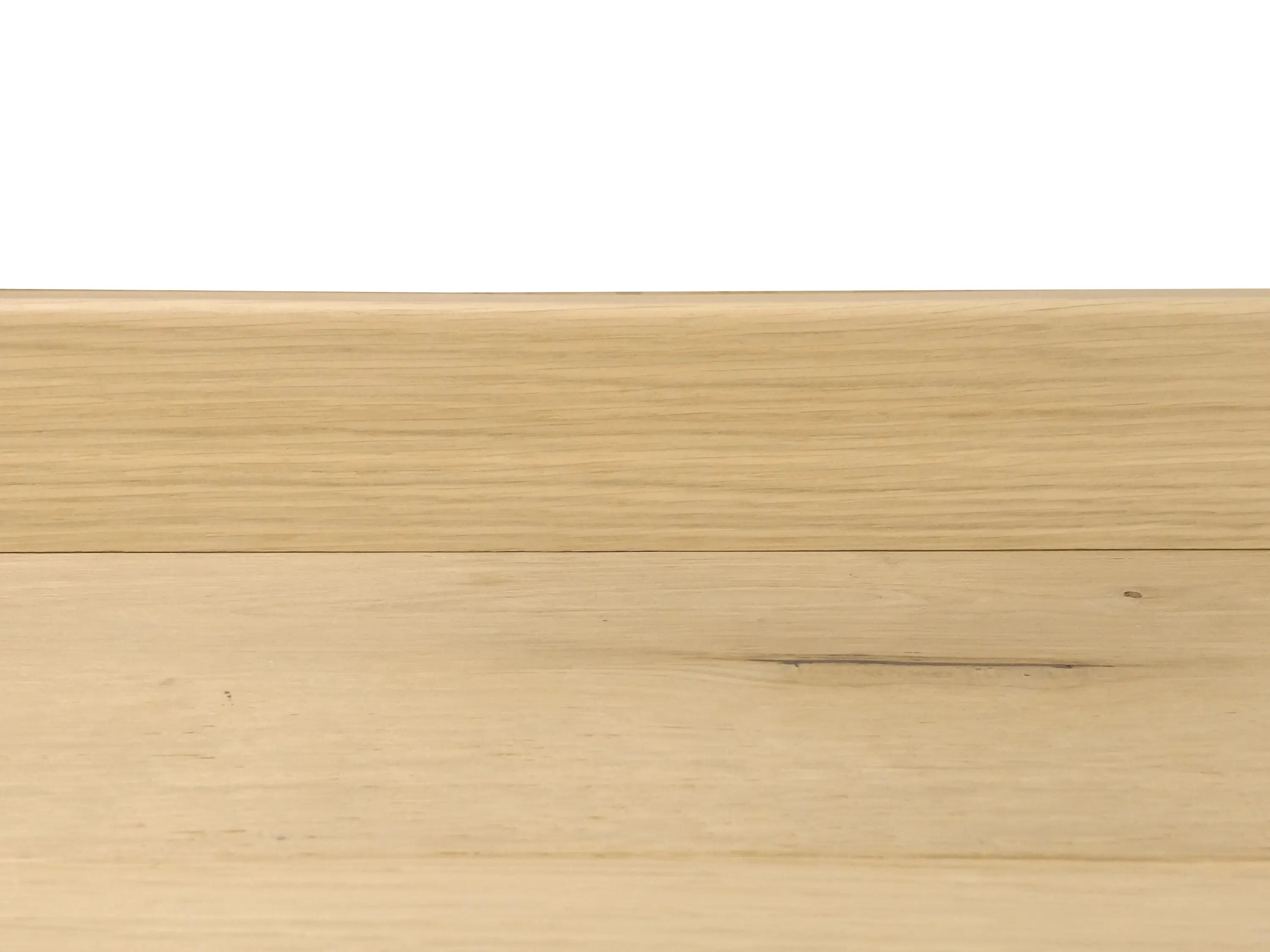 Parkettleiste Eiche leicht weiß, Holz Sockelleiste, furniert, Format: 16 x 58 mm, geölt / lackiert Parkettleiste Eiche leicht weiß, Holz Sockelleiste, furniert, Format: 16 x 58 mm, geölt / lackiert
