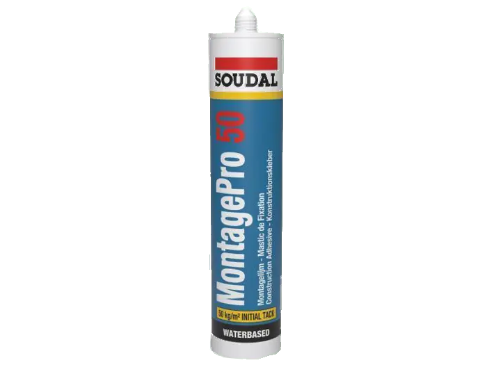 Soudal 50 A Montagekleber für Sockelleisten, Kraftkleber, weiß, Kartusche a 310 ml Soudal 50 A Montagekleber für Sockelleisten, Kraftkleber, weiß, Kartusche a 310 ml