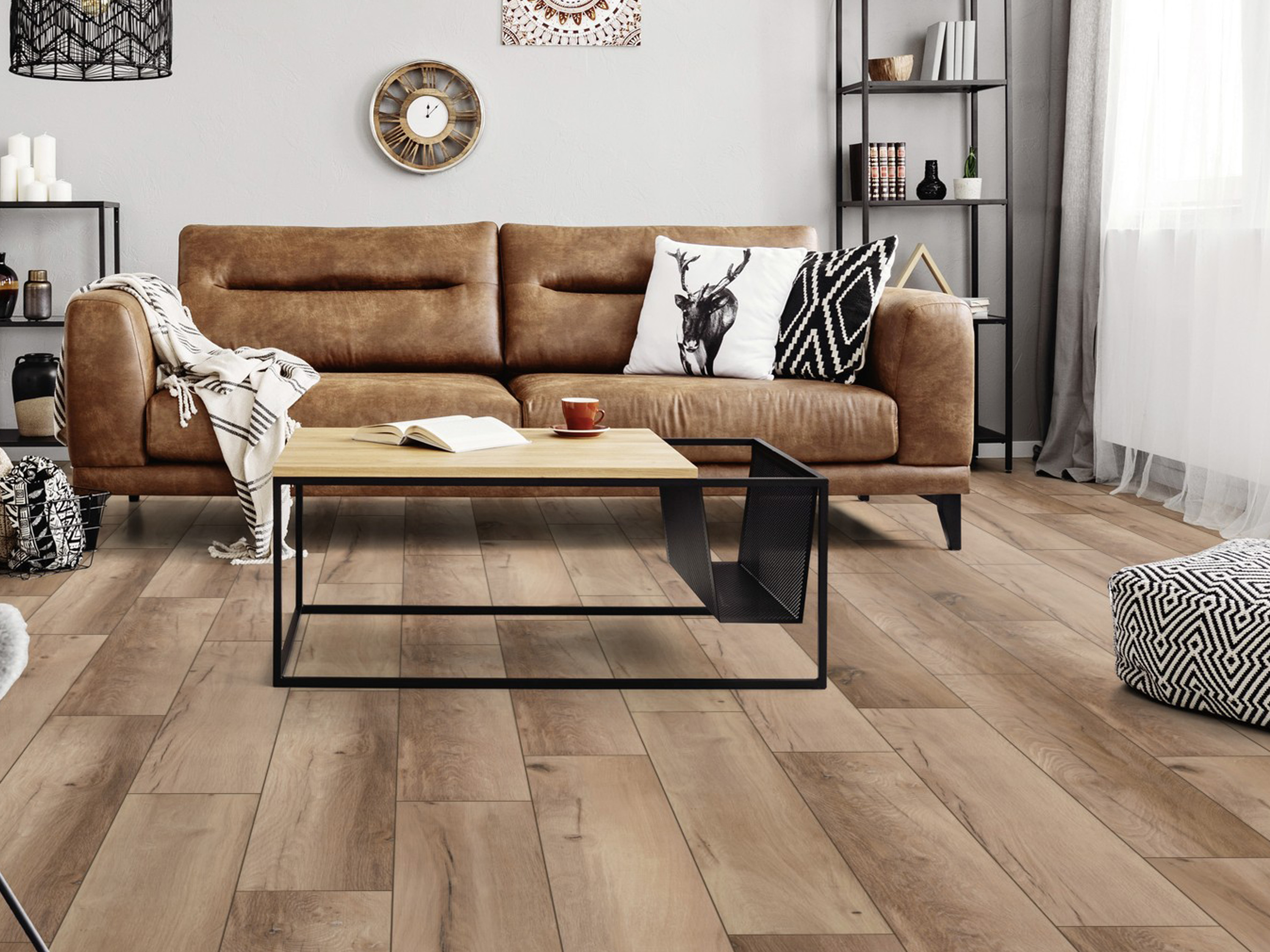 Klick-Designboden Hazel Range Oak K507 Fliesenoptik Organic Flex 7 mm, mit integr. Trittschalldämmung Klick-Designboden Hazel Range Oak K507 Fliesenoptik Organic Flex 7 mm, mit integr. Trittschalldämmung