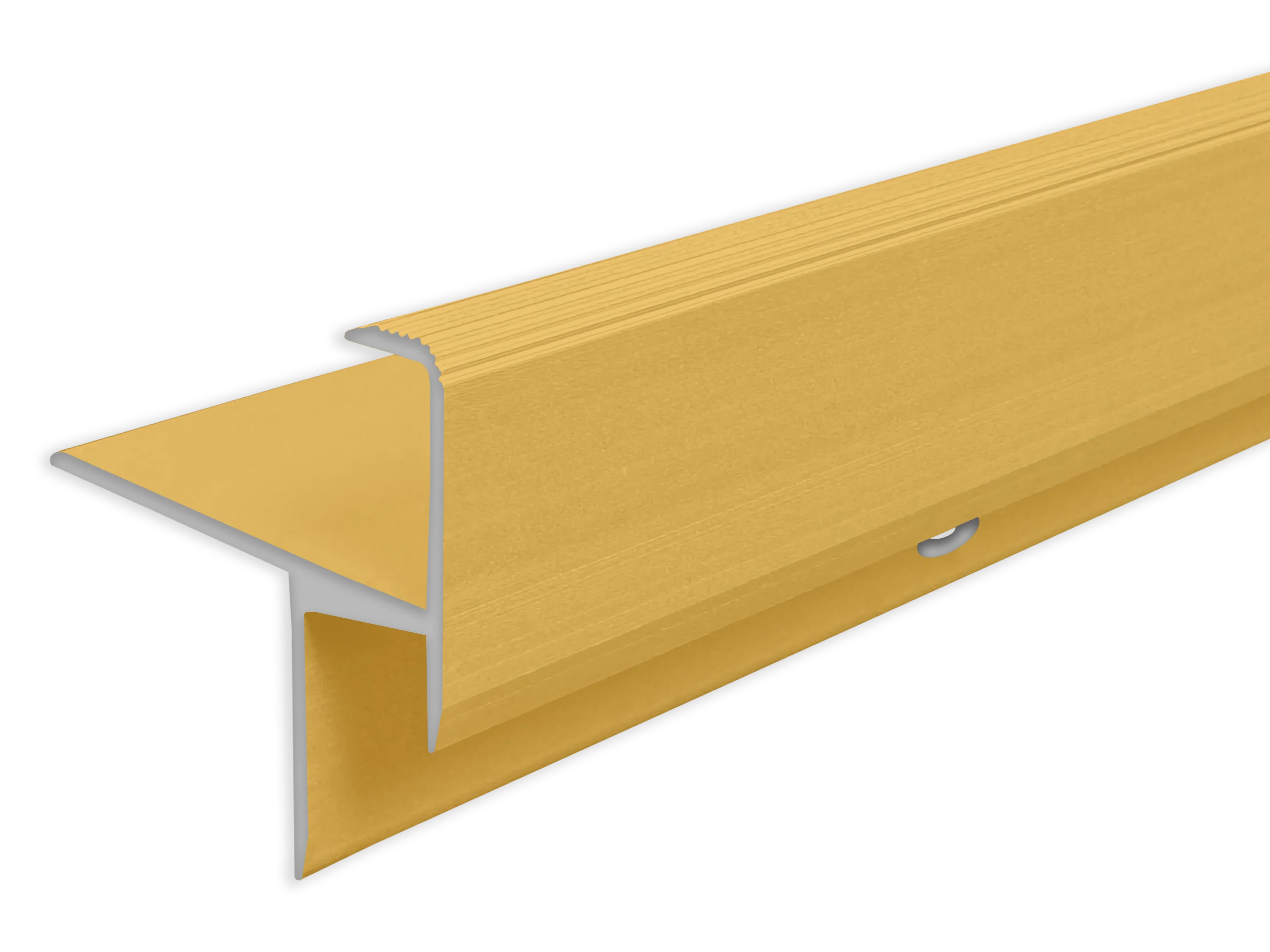 ufitec® Treppenkantenprofil beidseitig für Laminat u. Parkett - Belagshöhen von 13,3 mm-Alu eloxiert ufitec® Treppenkantenprofil beidseitig für Laminat u. Parkett - Belagshöhen von 13,3 mm-Alu eloxiert