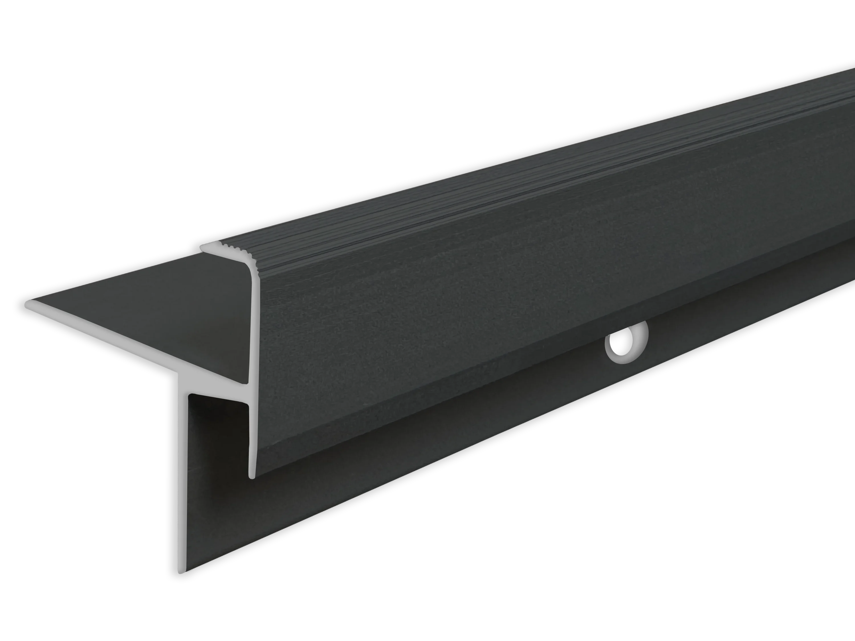 ufitec® Treppenkantenprofil beidseitig für Laminat u. Parkett - Belagshöhen von 10,3 mm-Alu eloxiert ufitec® Treppenkantenprofil beidseitig für Laminat u. Parkett - Belagshöhen von 10,3 mm-Alu eloxiert