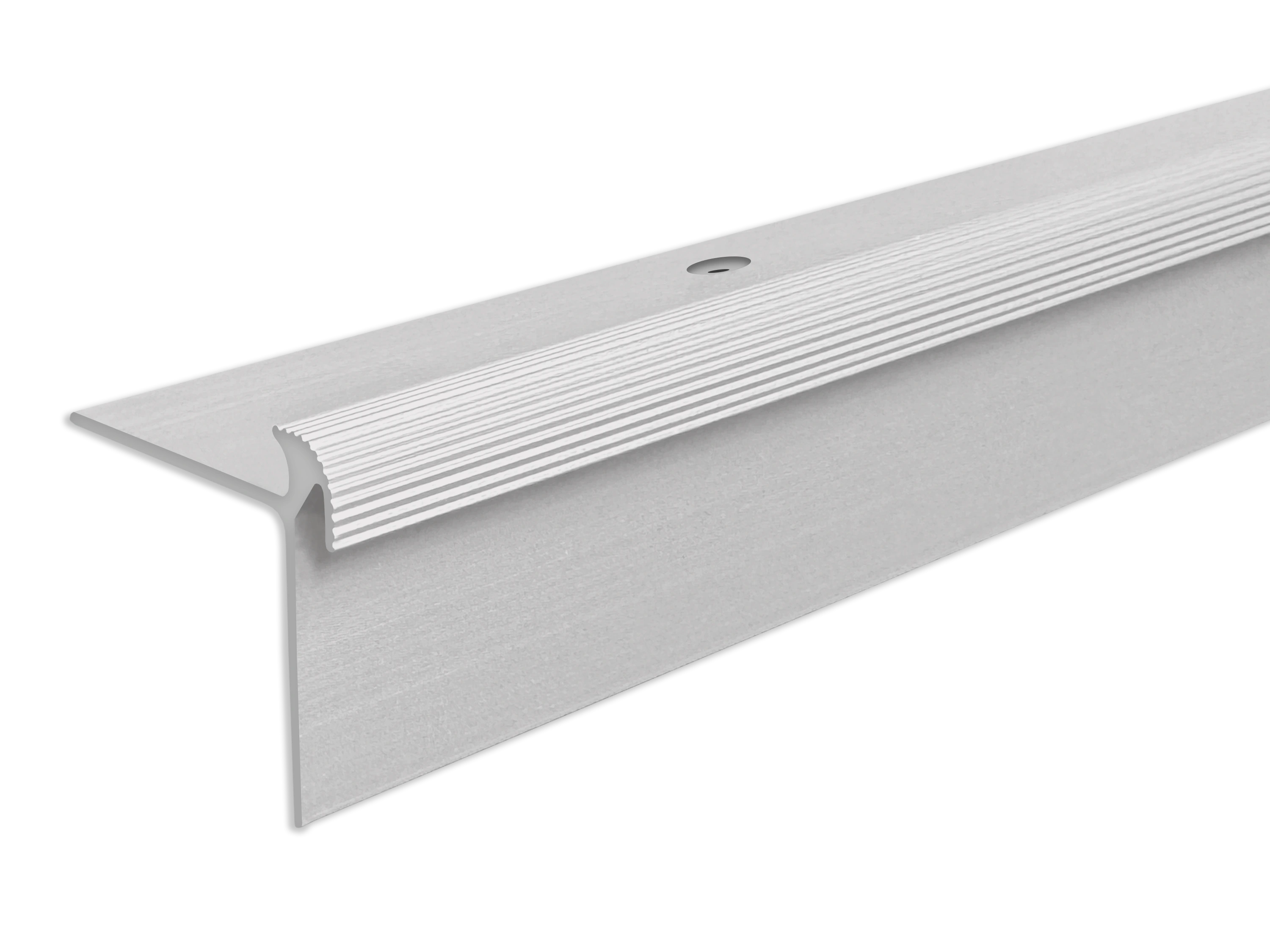 ufitec® Treppenkantenprofil beidseitig für Vinylböden für Belagshöhen von 5 mm - Alu eloxiert