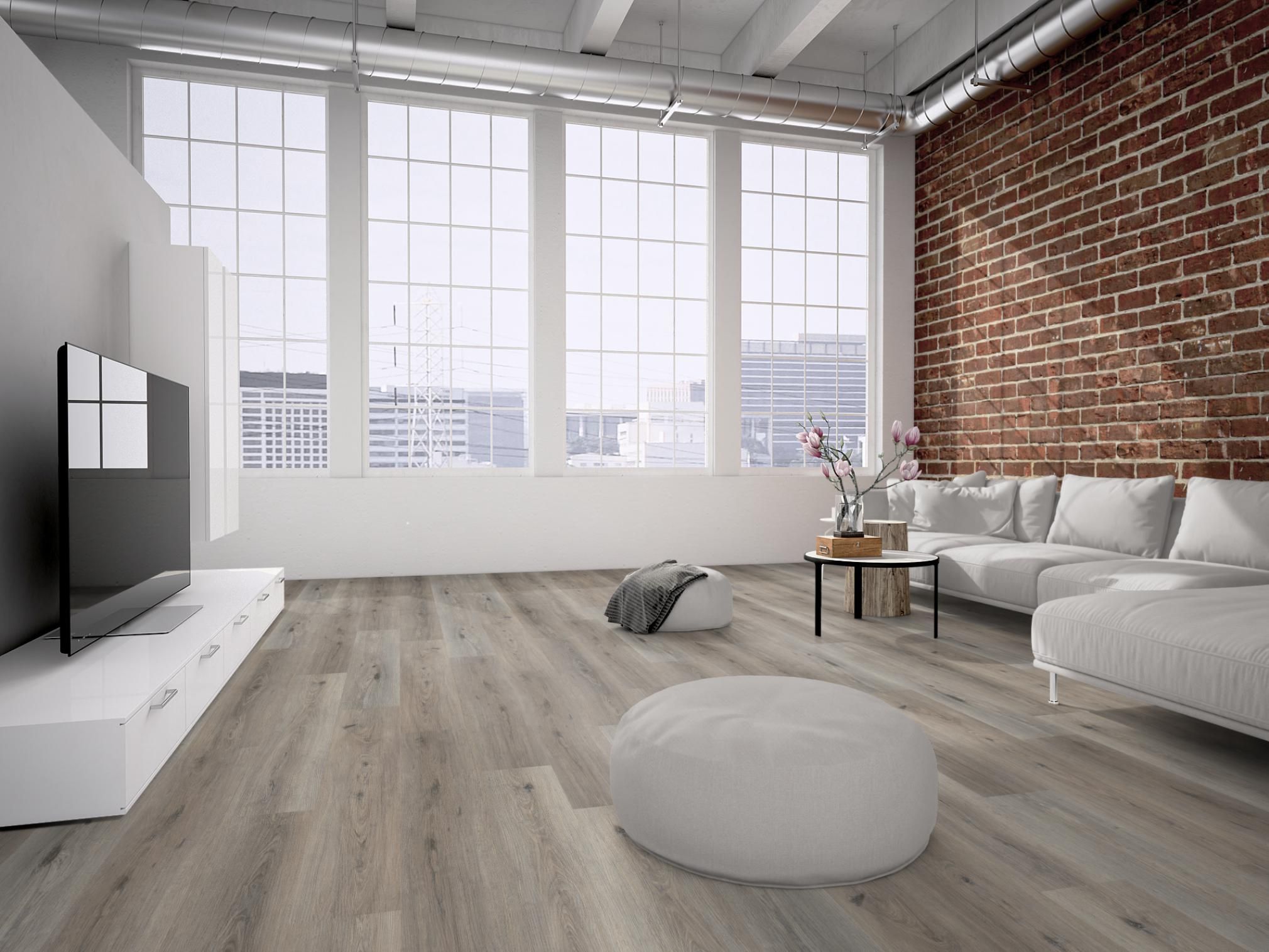 TRECOR® LVT Dryback Klebe Vinylboden Eiche Silver Landhausdiele - 2 mm starker Designboden TRECOR® LVT Dryback Klebe Vinylboden Eiche Silver Landhausdiele - 2 mm starker Designboden