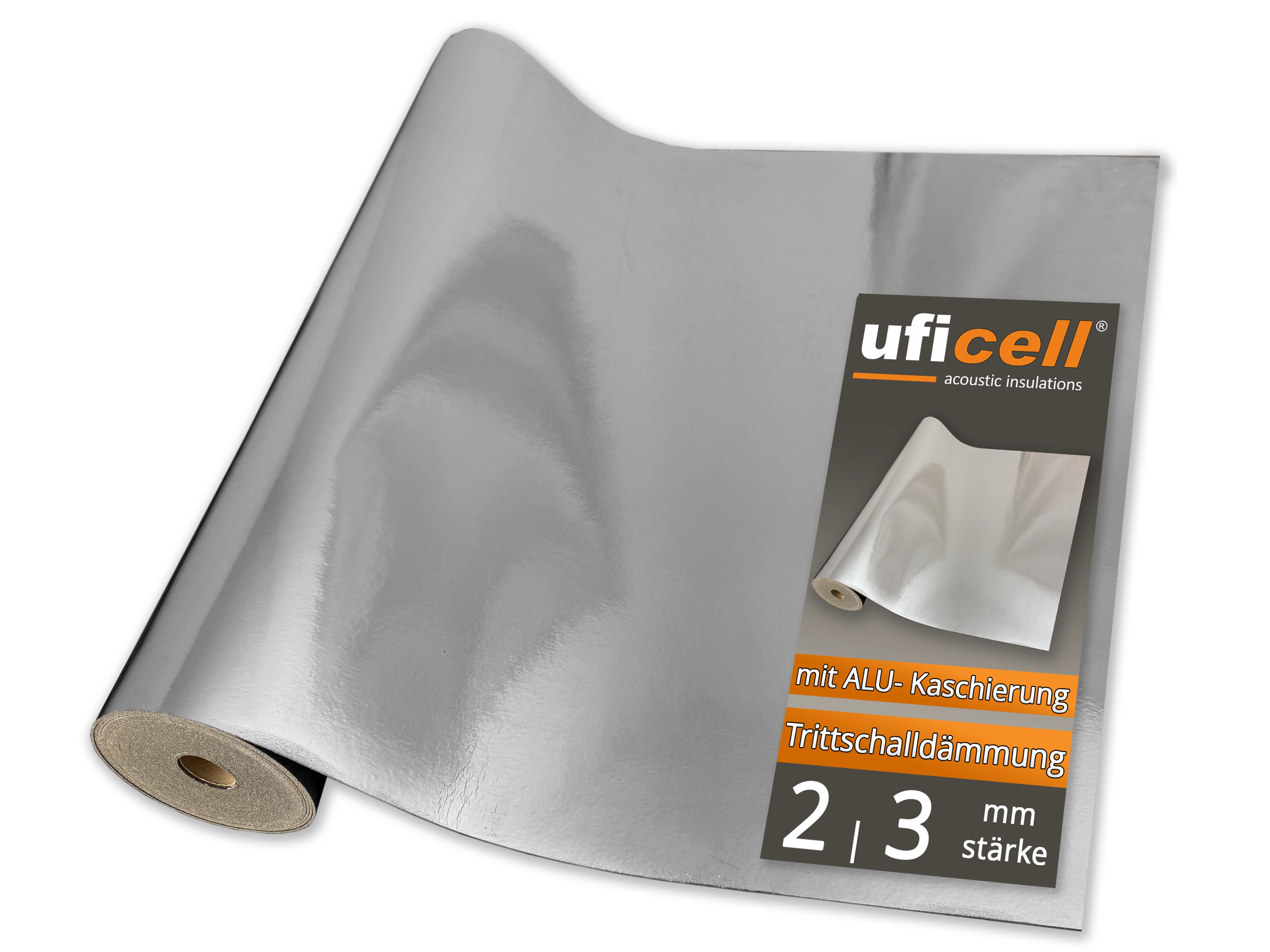 Trittschall Unterlage uficell® Silence Floor ALU Akustik mit Mineralsandfüllung B-Ware