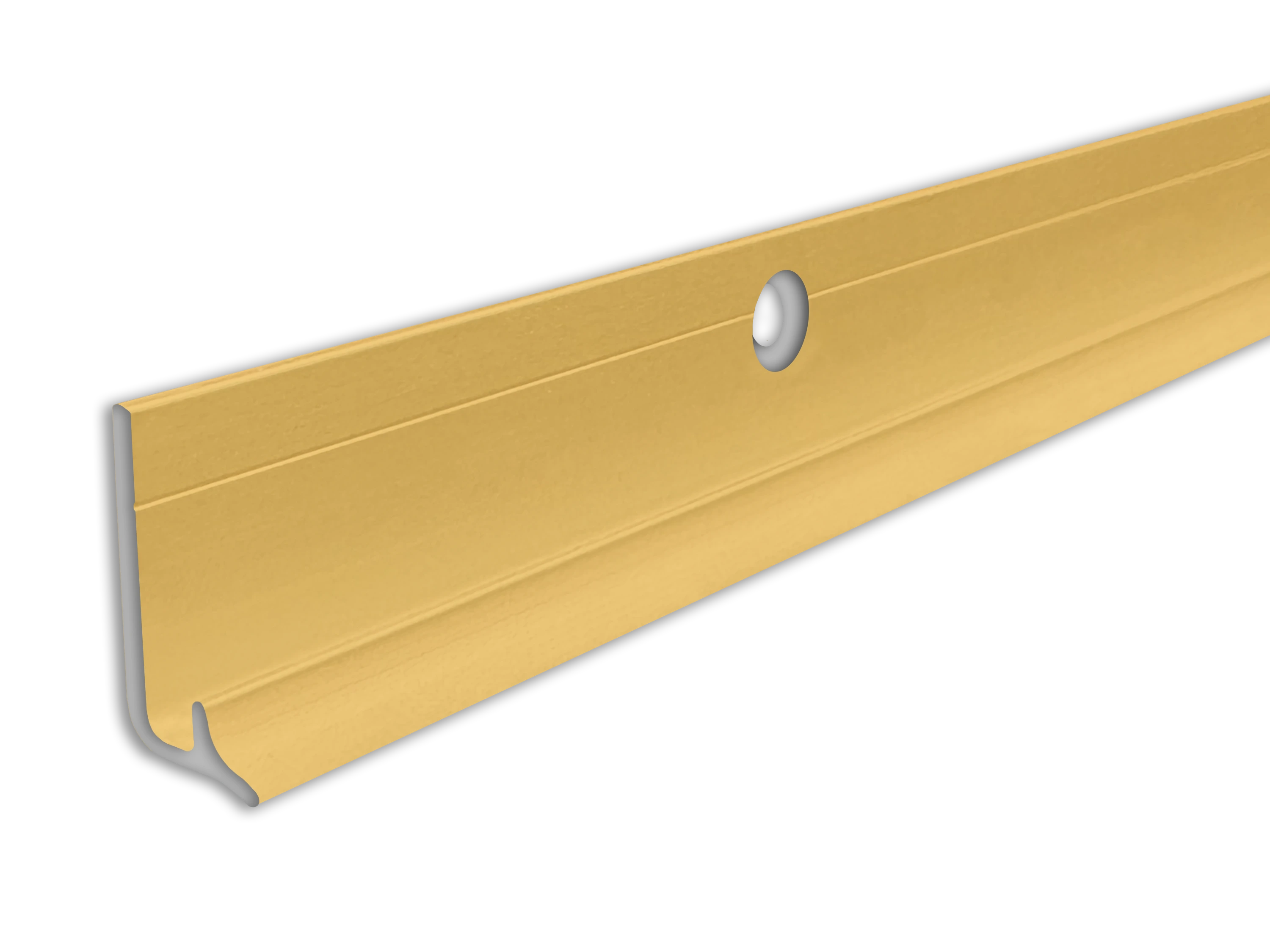 ufitec® Treppeninneneckenprofil für Vinylböden für Belagshöhen von 3 mm - Alu eloxiert