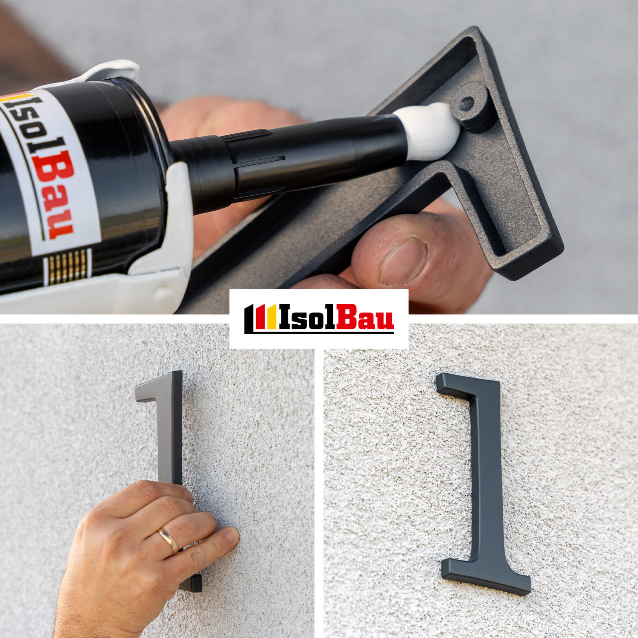 Isolbau High Tack Montagekleber, Baukleber Hybrid MS Polymer - Kraftkleber, Kartusche a 290ml