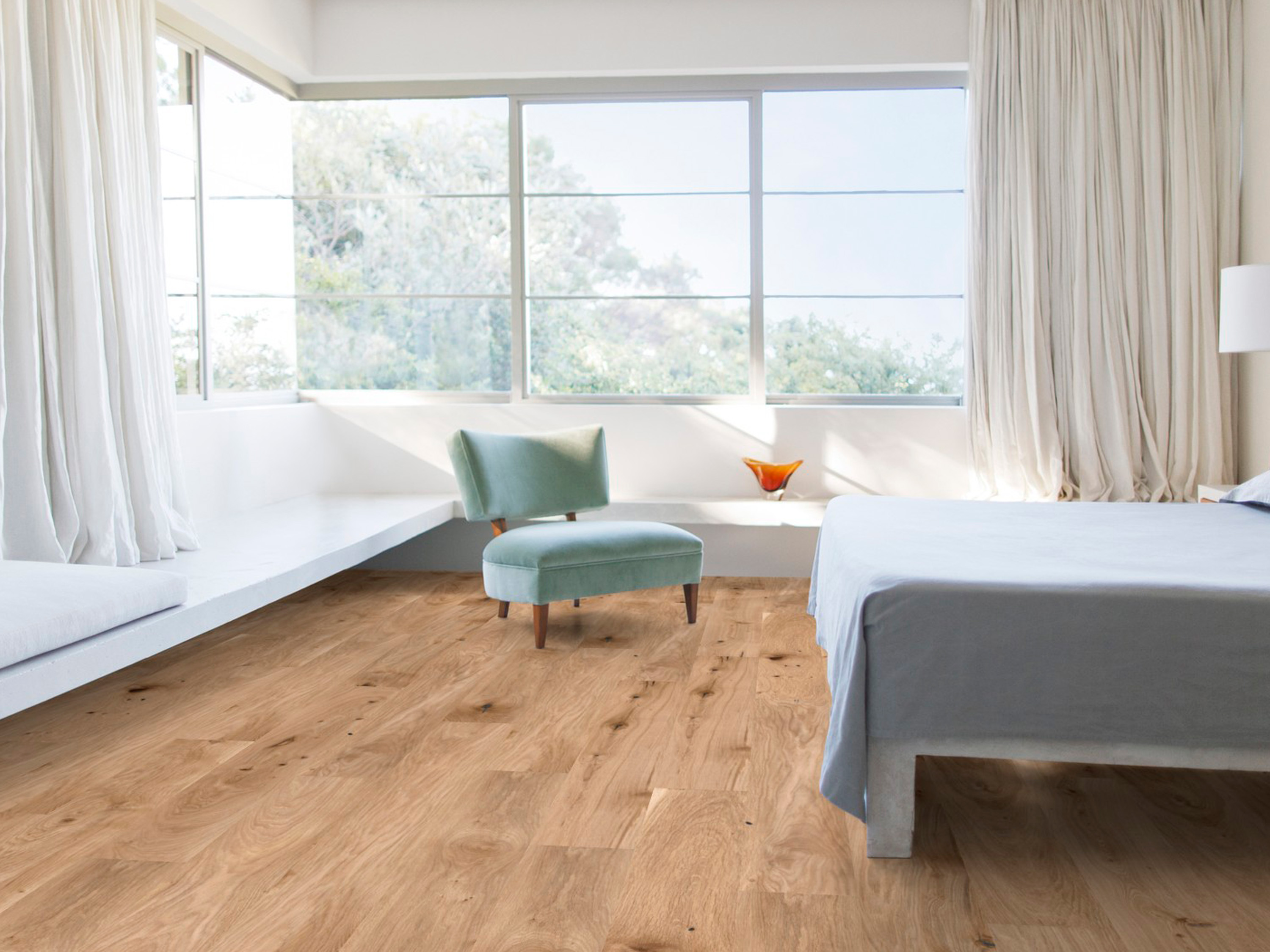Kork Designboden Wood Basic - Panama Oak, digitalbedrucktes Korkfurnier