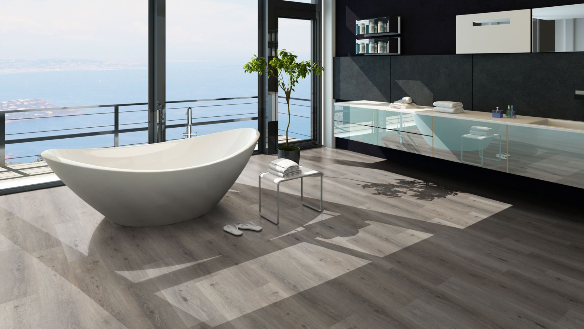 TRECOR® LVT Dryback Klebe Vinylboden Eiche Silver Landhausdiele - 2 mm starker Designboden TRECOR® LVT Dryback Klebe Vinylboden Eiche Silver Landhausdiele - 2 mm starker Designboden