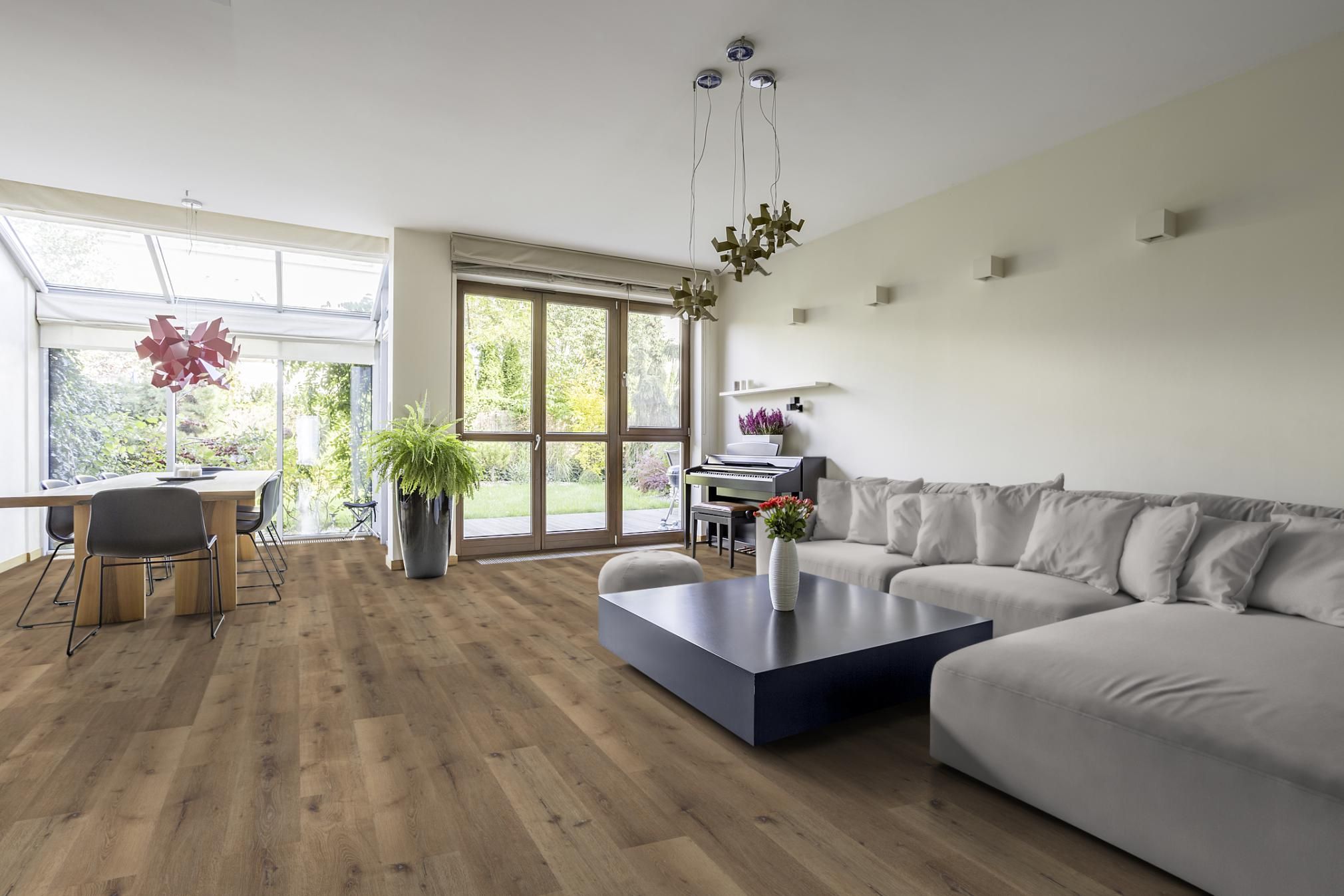 Klick Vinylboden RIGID 5.0 Eiche Rustique Hell Landhausdiele 5 mm Stark, 0,5 mm Nutzschicht Klick Vinylboden RIGID 5.0 Eiche Rustique Hell Landhausdiele 5 mm Stark, 0,5 mm Nutzschicht