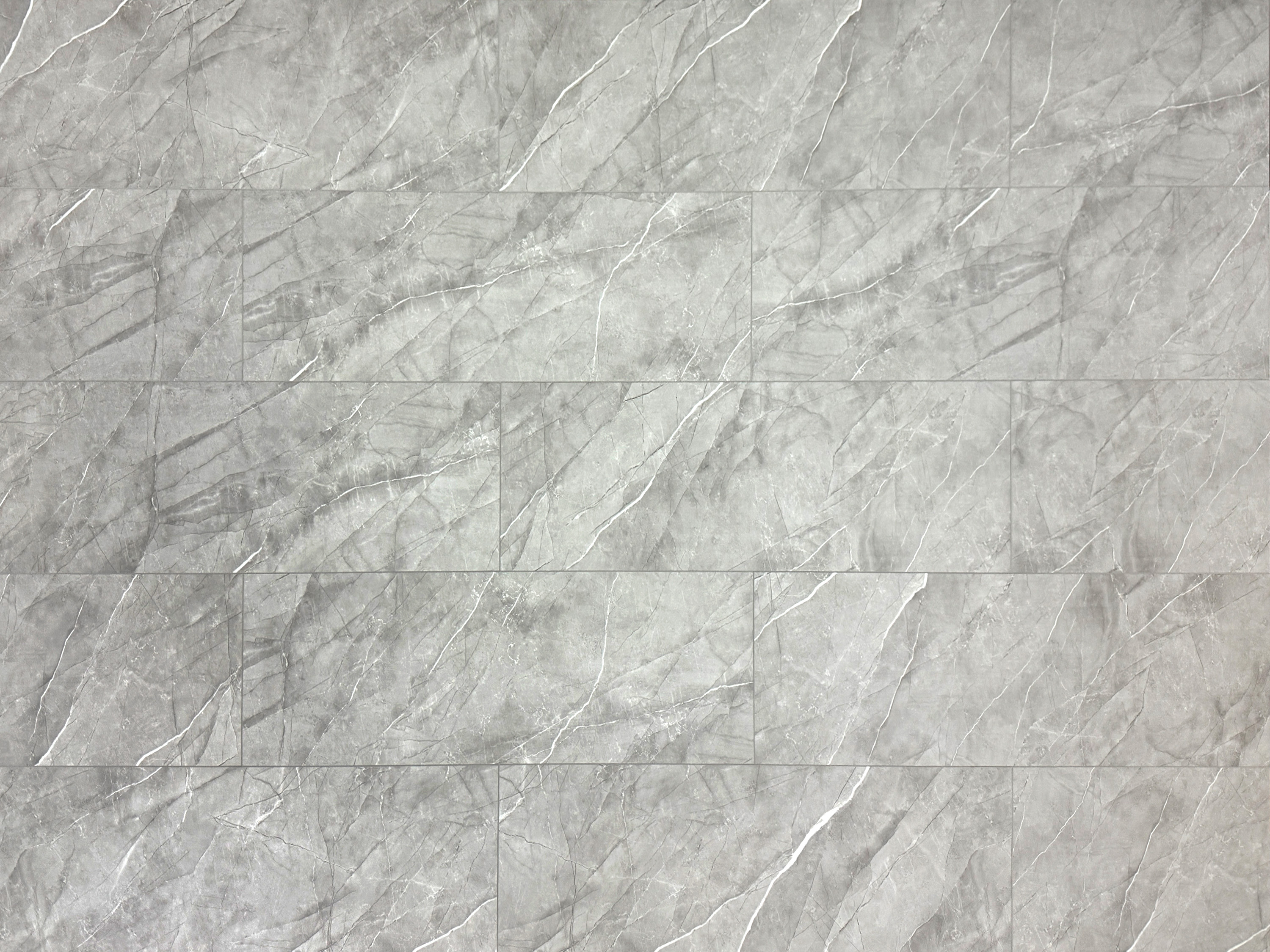 Klick Vinylboden Brooklyn Grey Fliesendekor SPC Klickvinyl 5 mm stark mit Trittschalldämmung - farbige V4 Fuge