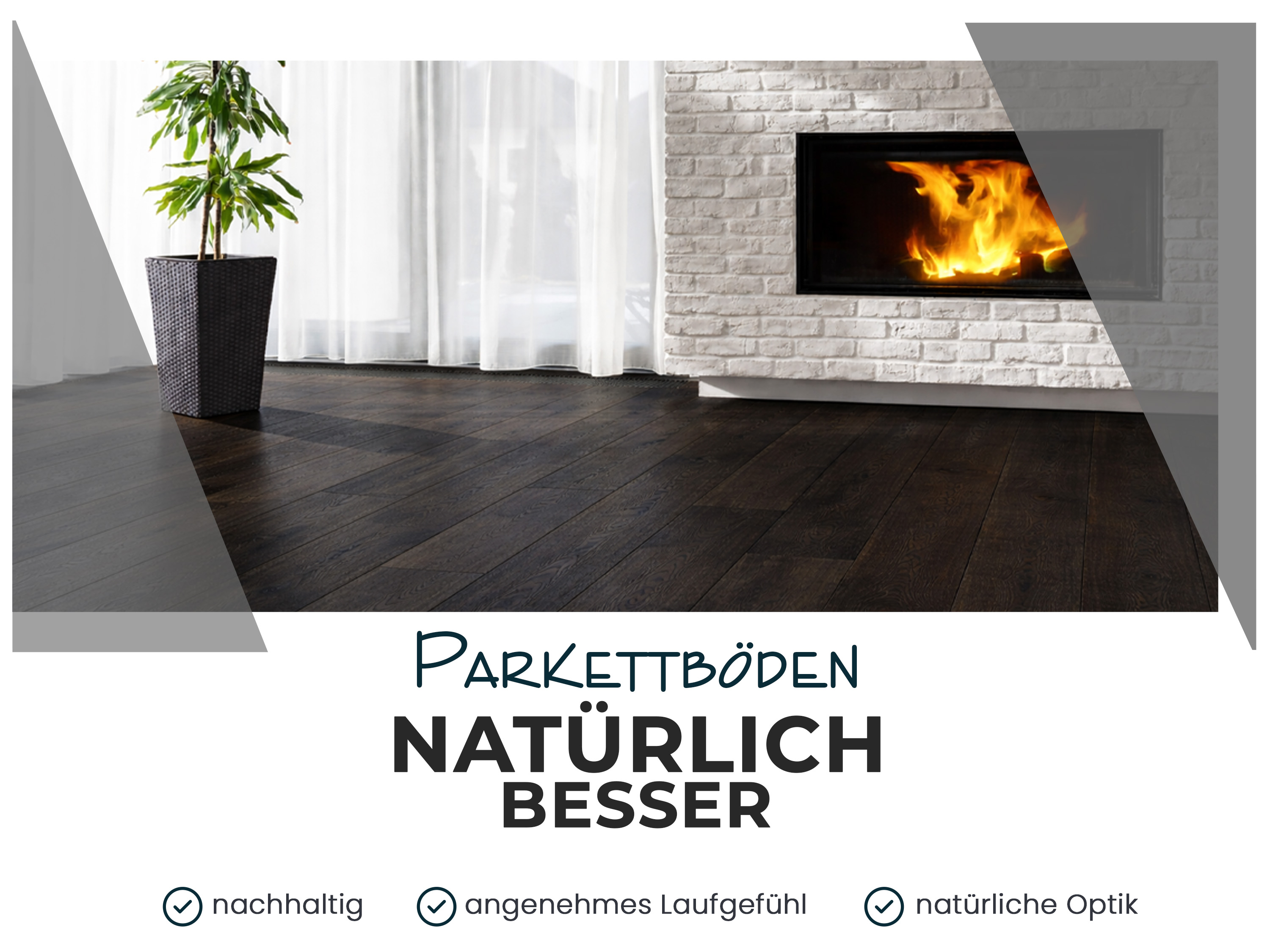 Parkettboden 3-Schicht Landhausdiele Eiche Rustikal Parkett gebürstet RUBIO R305a charcoal endgeölt
