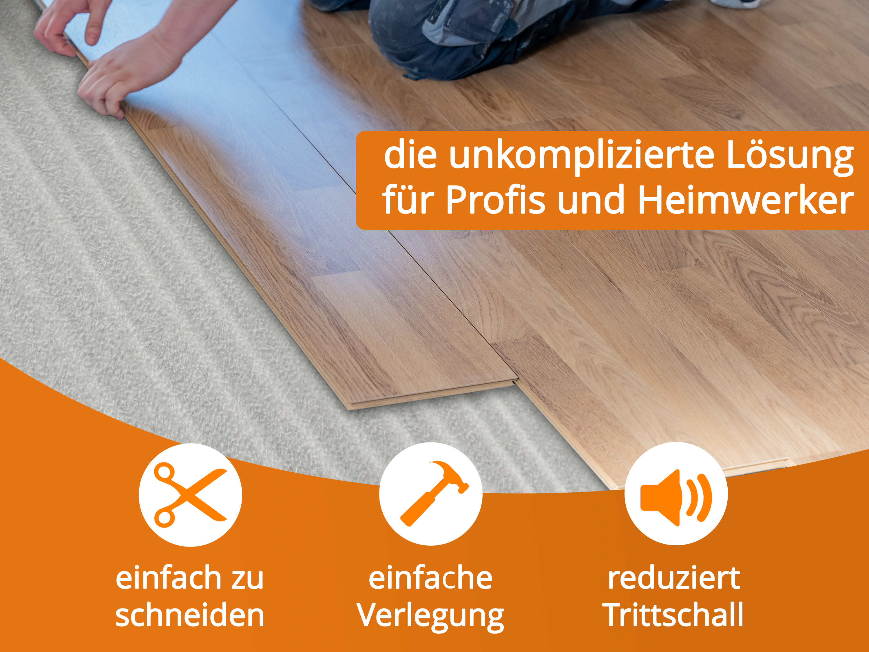 uficell® ULTRA PE-Schaum Trittschalldämmung - Laminat- und Parkettunterlage, 2 mm Stark uficell® ULTRA PE-Schaum Trittschalldämmung - Laminat- und Parkettunterlage, 2 mm Stark
