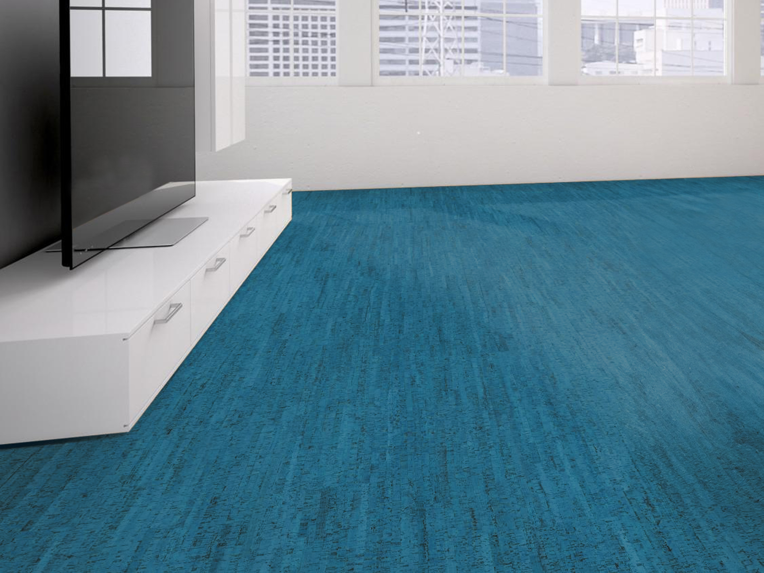 TRECOR® Klick Korkboden Mazara - 10 mm Stark - Farbe: Signalblau TRECOR® Klick Korkboden Mazara - 10 mm Stark - Farbe: Signalblau