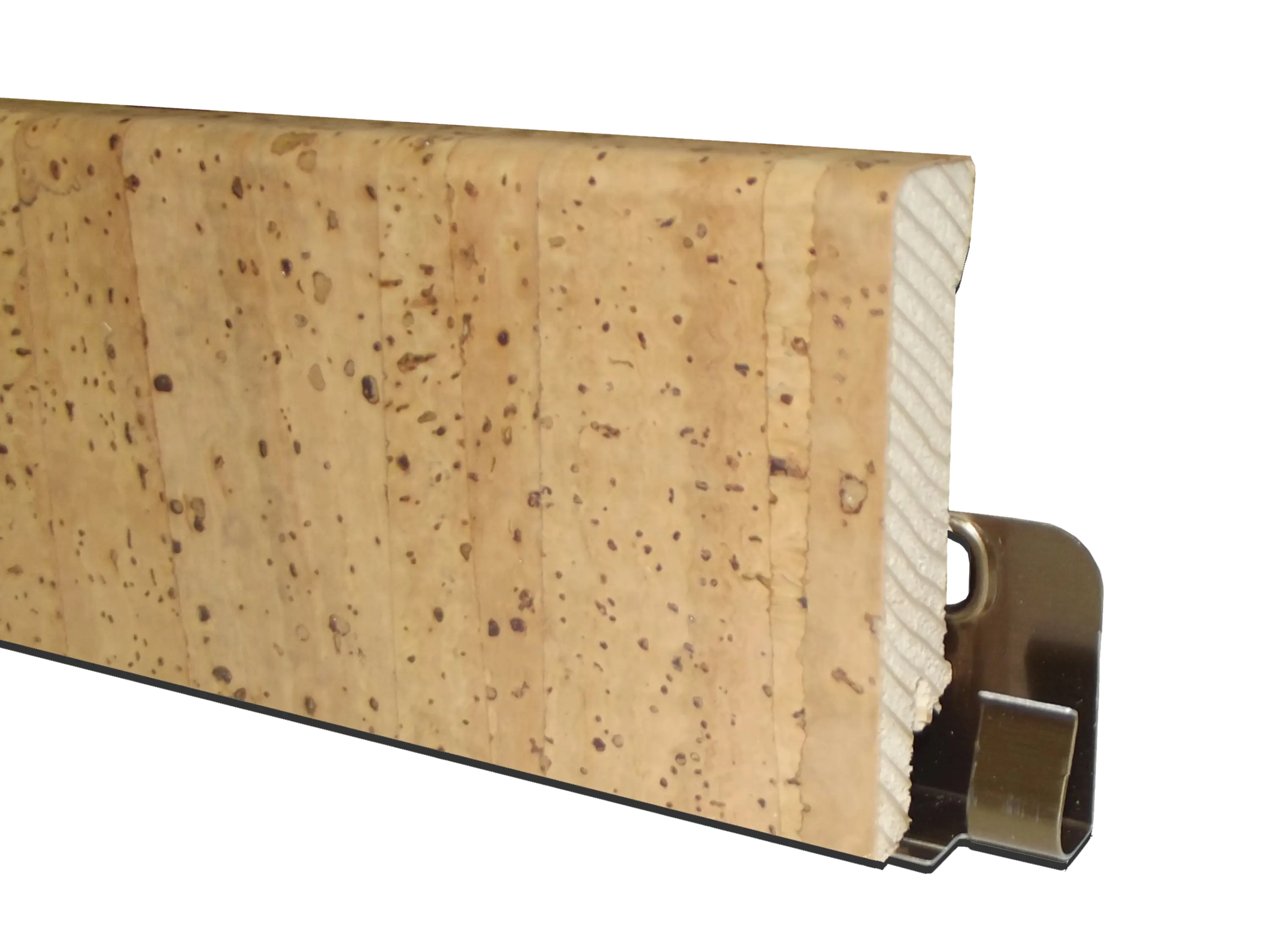 Korksockelleiste Merida - 24 Farben - Höhe: 60 mm Tiefe: 16 mm Länge: 240 cm Korksockelleiste Merida - 24 Farben - Höhe: 60 mm Tiefe: 16 mm Länge: 240 cm