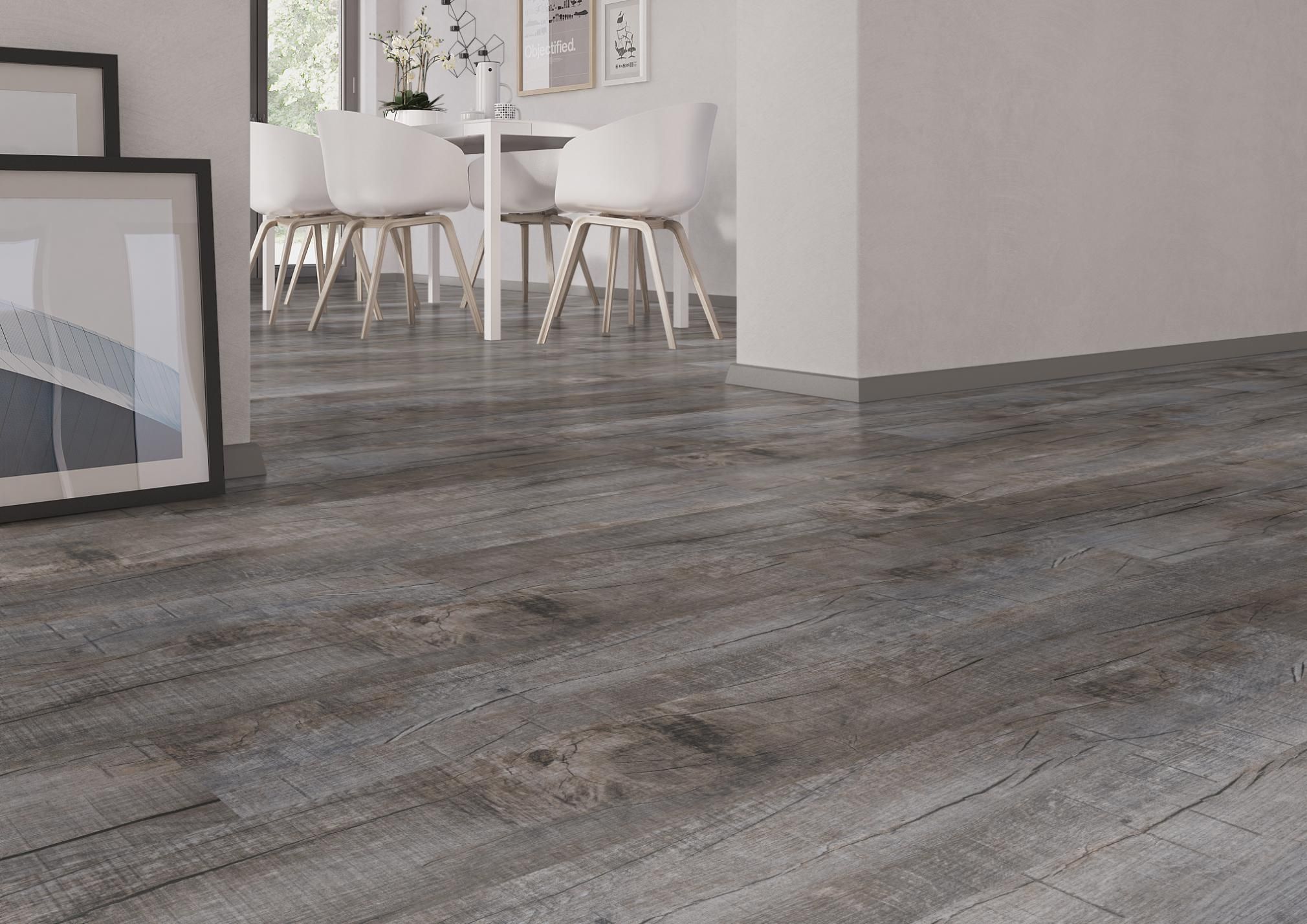 TRECOR® Klick Vinylboden RIGID 3.5 - Eiche Old Rustik Dark 3,5 mm Stark, Nutzschicht: 0,3 mm TRECOR® Klick Vinylboden RIGID 3.5 - Eiche Old Rustik Dark 3,5 mm Stark, Nutzschicht: 0,3 mm