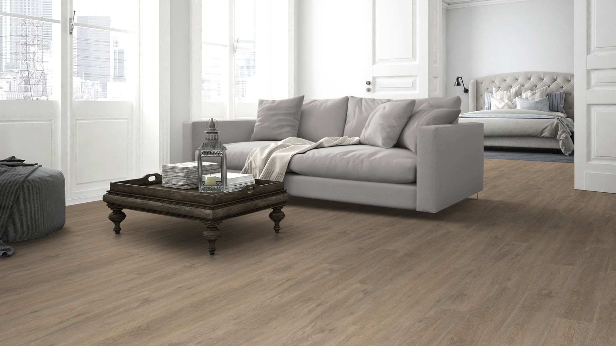 TRECOR® LVT Dryback Klebe Vinylboden Trend Oak Nature Landhausdiele - 2 mm starker Designboden TRECOR® LVT Dryback Klebe Vinylboden Trend Oak Nature Landhausdiele - 2 mm starker Designboden