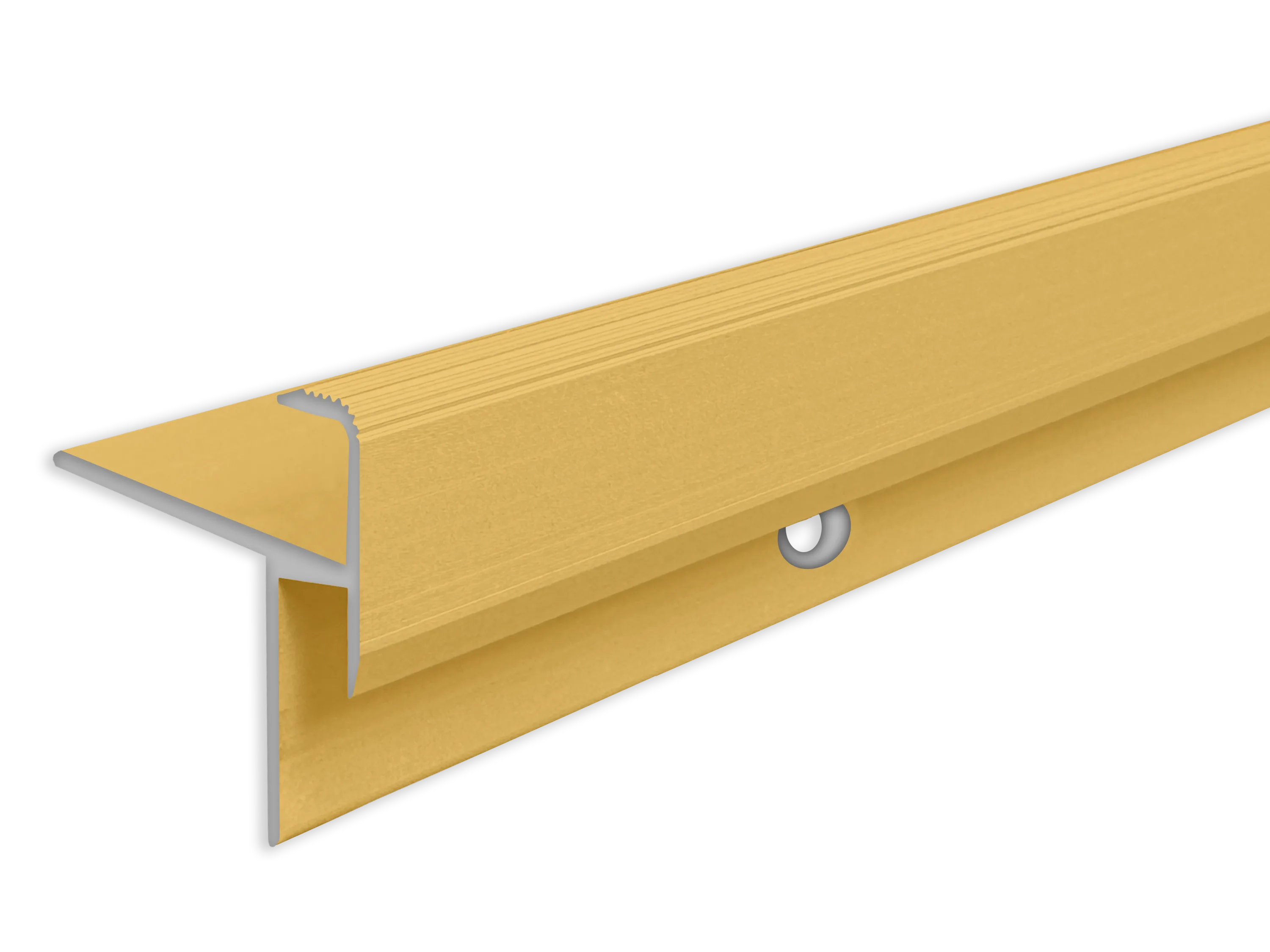 ufitec® Treppenkantenprofil beidseitig für Laminat u. Parkett - Belagshöhen von 8,5 mm Alu eloxiert