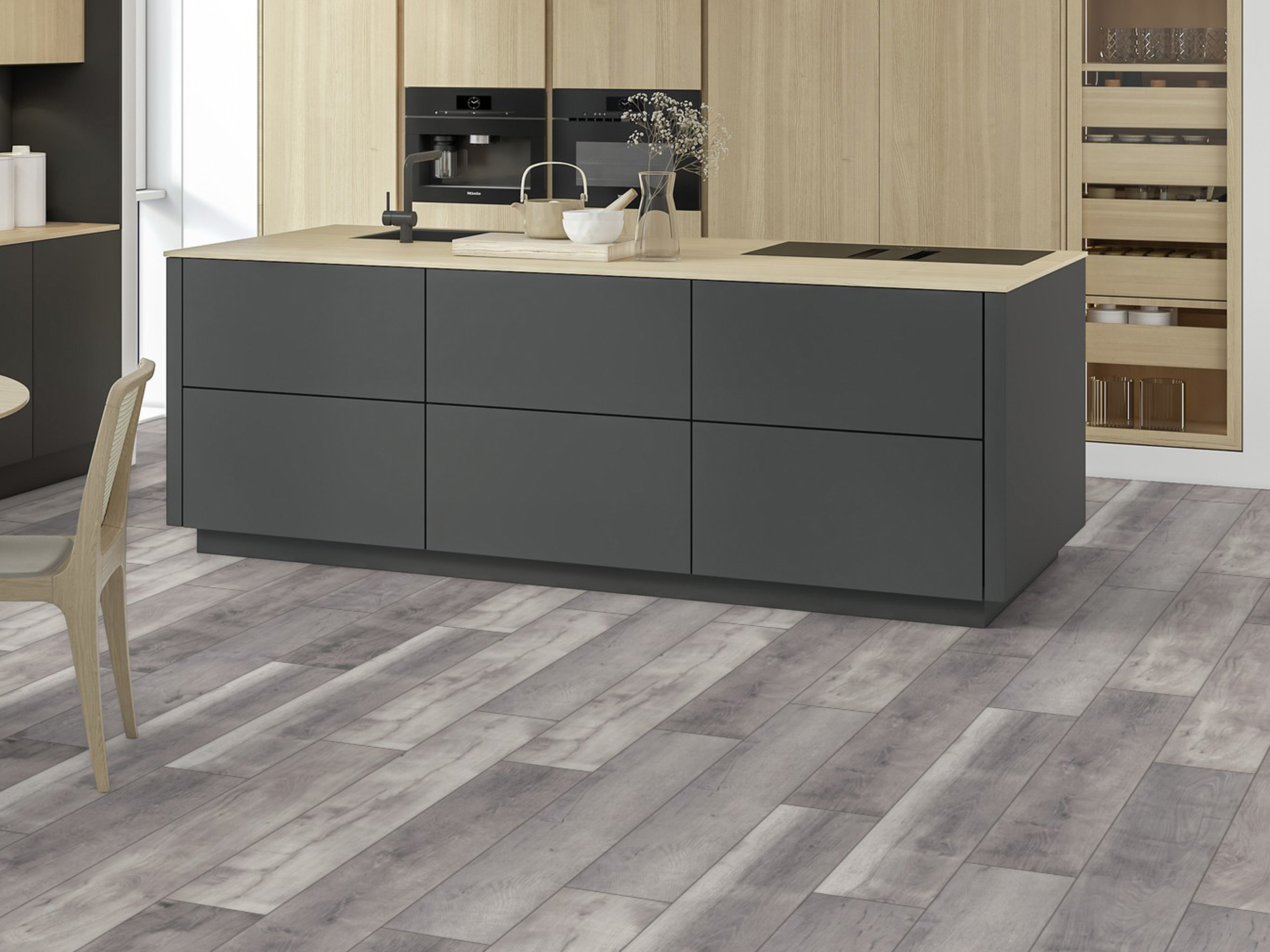 Klick Designboden Blackwater Oak K413 Organic Clever Silent 7 mm integr. Trittschalldämmung + ORCA Technologie Klick Designboden Blackwater Oak K413 Organic Clever Silent 7 mm integr. Trittschalldämmung + ORCA Technologie