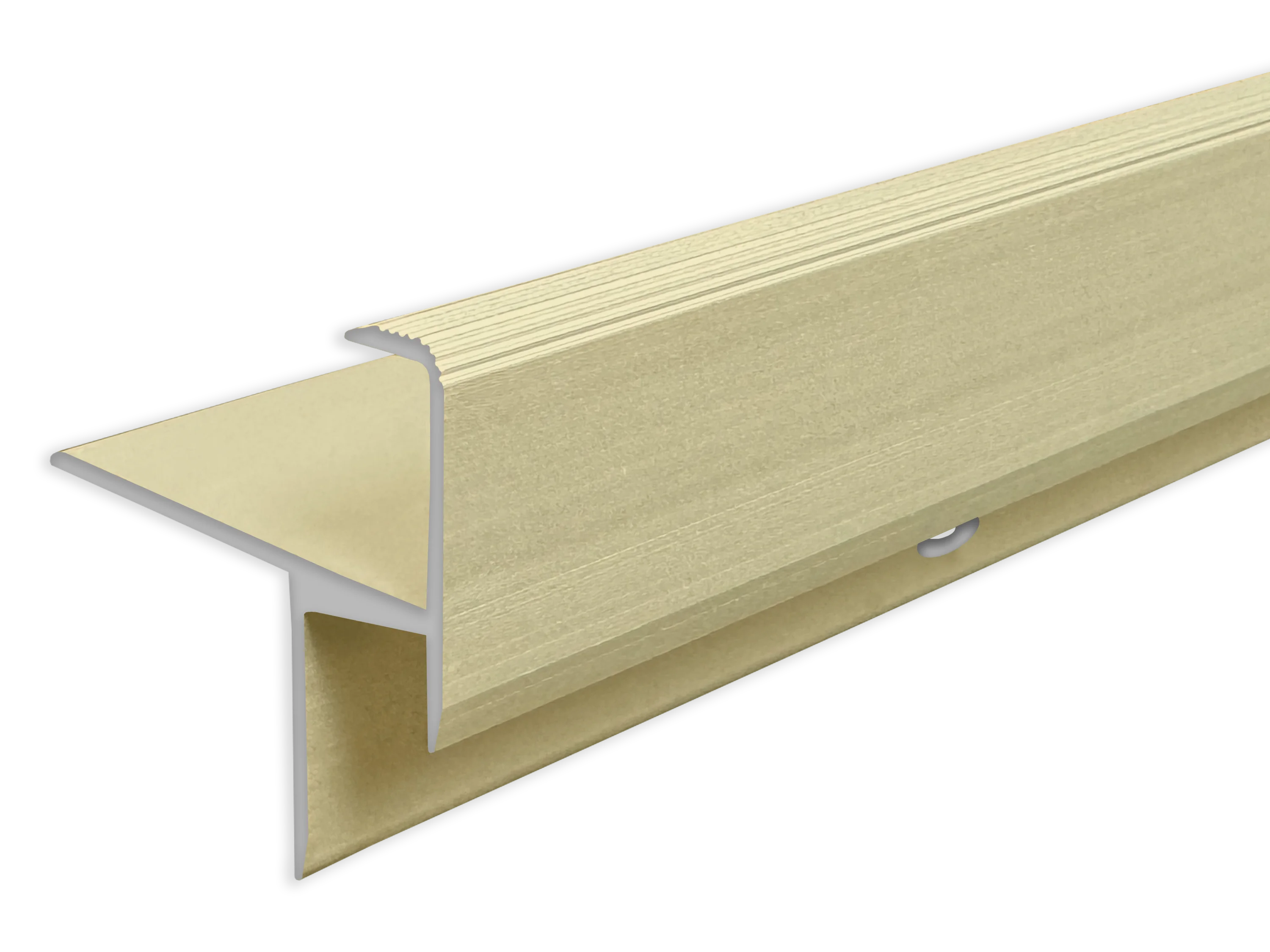 ufitec® Treppenkantenprofil beidseitig für Laminat u. Parkett - Belagshöhen von 13,3 mm-Alu eloxiert ufitec® Treppenkantenprofil beidseitig für Laminat u. Parkett - Belagshöhen von 13,3 mm-Alu eloxiert