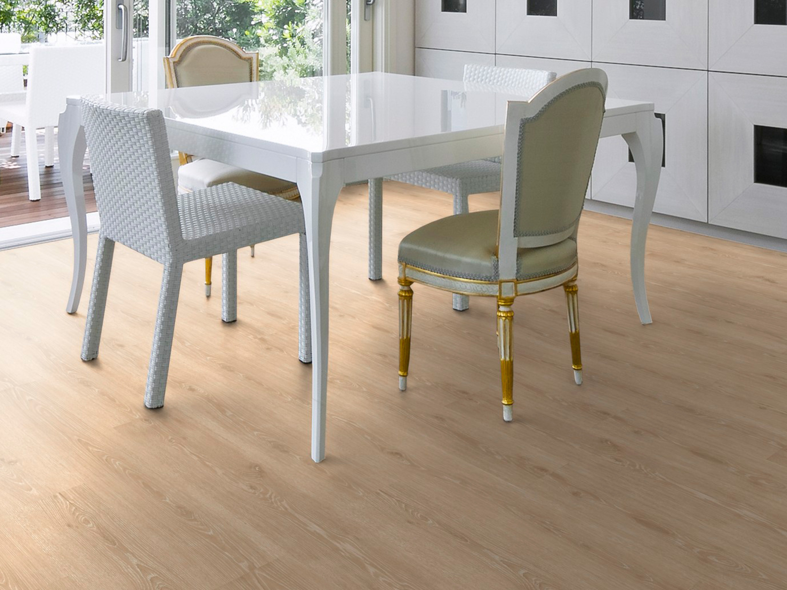 Kork Designboden Wood Basic - Paris Oak, digitalbedrucktes Korkfurnier