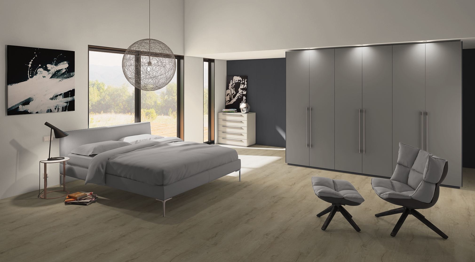 TRECOR® SPC / RIGID Klick Vinylboden Prestige Eiche Beige Landhausdiele - 5 mm - mit Synchronoberfläche TRECOR® SPC / RIGID Klick Vinylboden Prestige Eiche Beige Landhausdiele - 5 mm - mit Synchronoberfläche