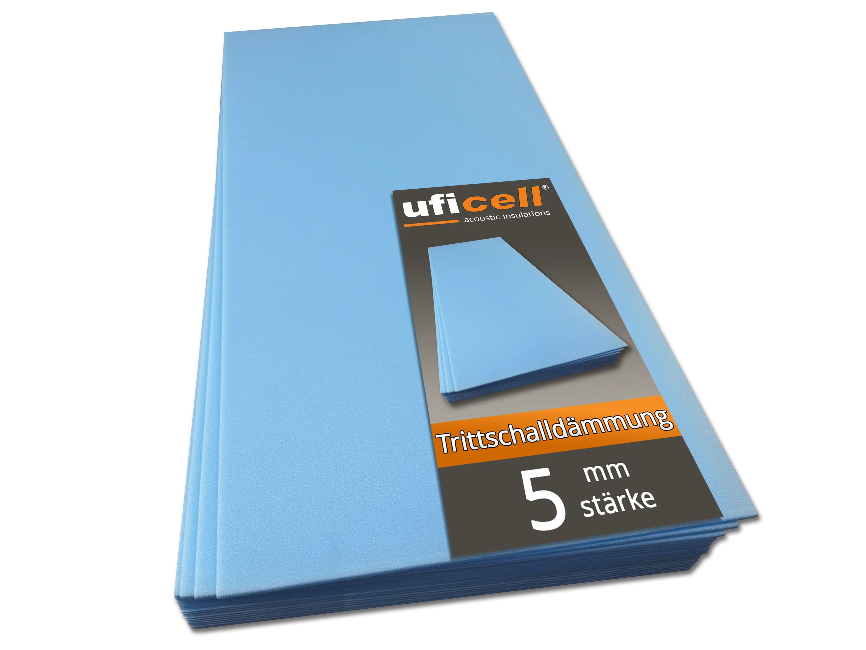 uficell® Soft-Step XPS Trittschalldämmung - 5 mm Stark - bis 20 dB(A) Trittschallverbesserung