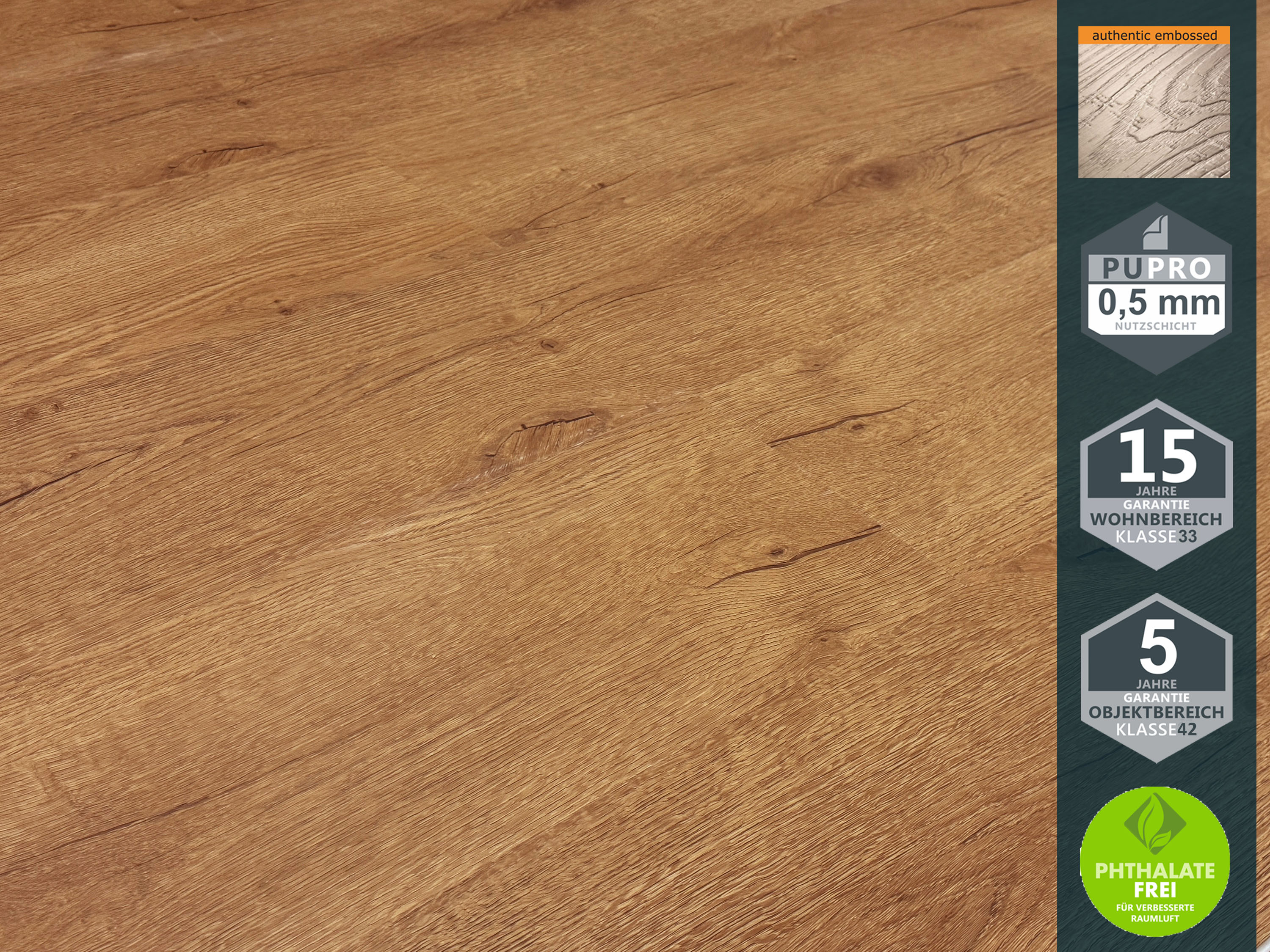 TRECOR® LVT Dryback Klebe Vinylboden Prestige Eiche Natur Landhausdiele - 2,5 mm starker Designboden TRECOR® LVT Dryback Klebe Vinylboden Prestige Eiche Natur Landhausdiele - 2,5 mm starker Designboden