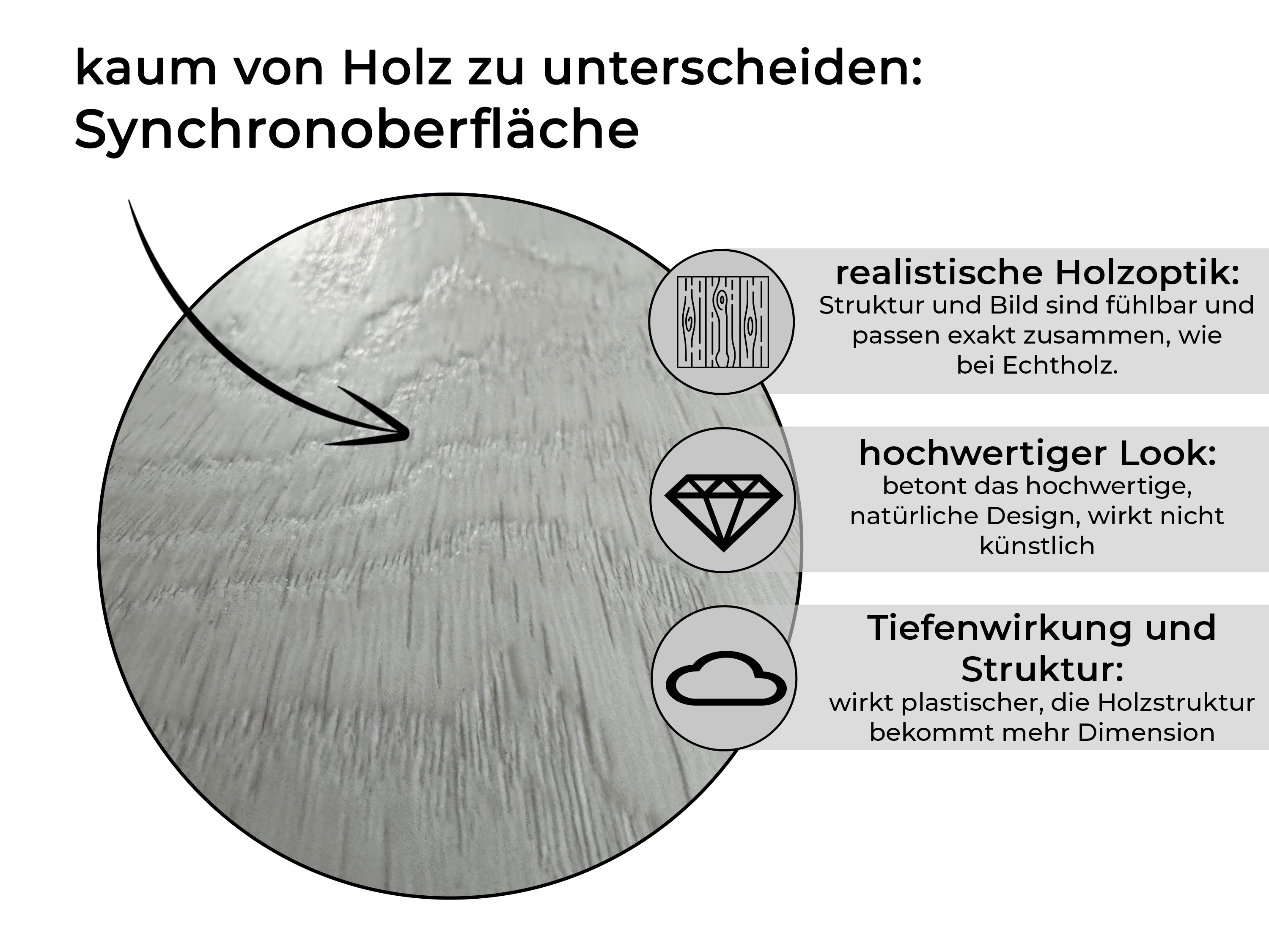 Klick Vinylboden Silent SPC Contemporary Oak Bright inkl. Kork Trittschalldämmung und Synchronoberfläche 5,2 mm