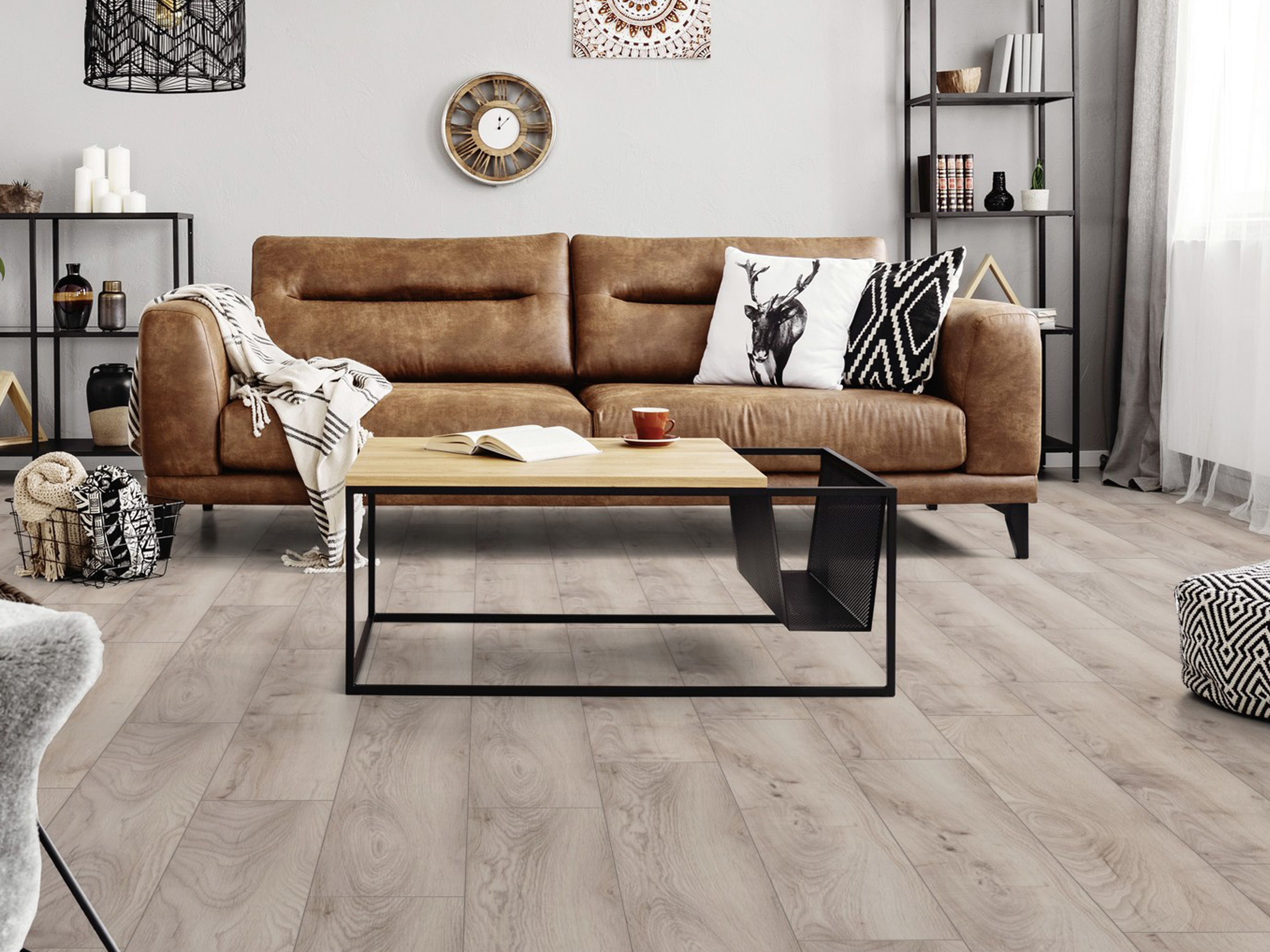Klick-Designboden Pebble Manor Oak K503 Fliesenoptik Organic Flex 7 mm, mit integr. Trittschalldämmung Klick-Designboden Pebble Manor Oak K503 Fliesenoptik Organic Flex 7 mm, mit integr. Trittschalldämmung