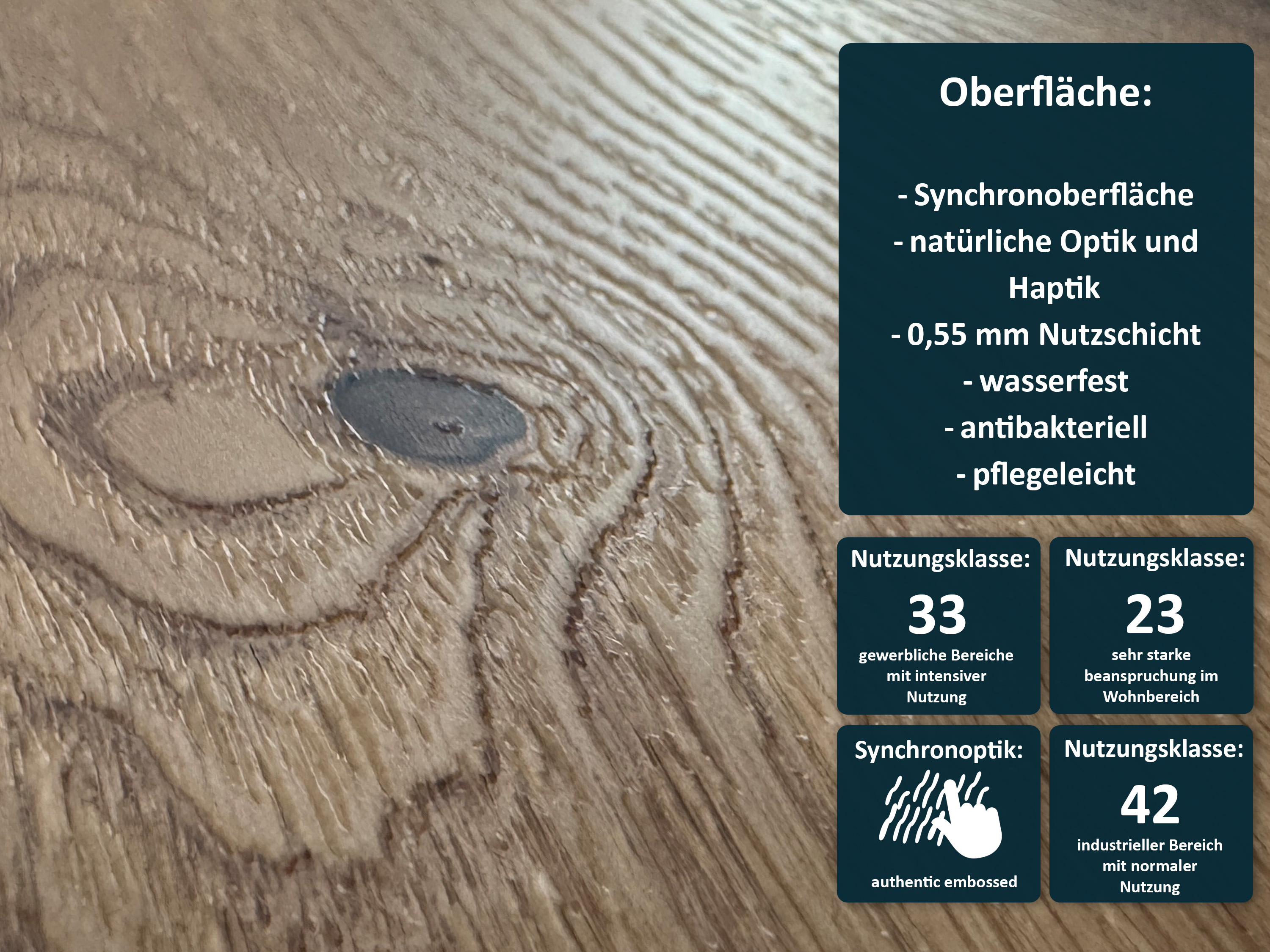 TRECOR® LVT Dryback Klebe Vinylboden Prestige Eiche Natur Landhausdiele - 2,5 mm starker Designboden TRECOR® LVT Dryback Klebe Vinylboden Prestige Eiche Natur Landhausdiele - 2,5 mm starker Designboden