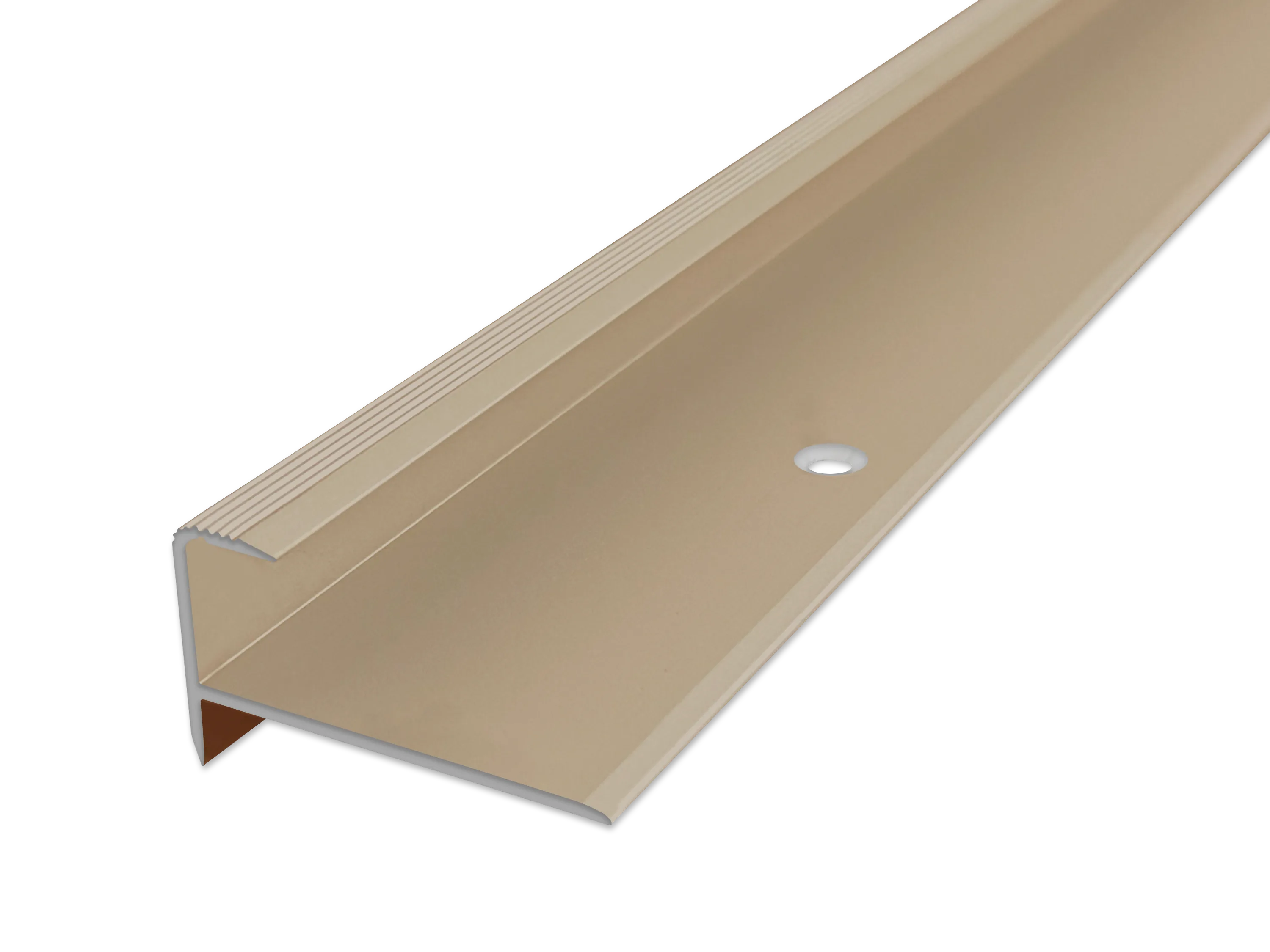 ufitec® Einschubprofil für Belagshöhen bis 10,3 mm mit 7 mm Nase Treppen-/Stufen Abschlussprofil ufitec® Einschubprofil für Belagshöhen bis 10,3 mm mit 7 mm Nase Treppen-/Stufen Abschlussprofil
