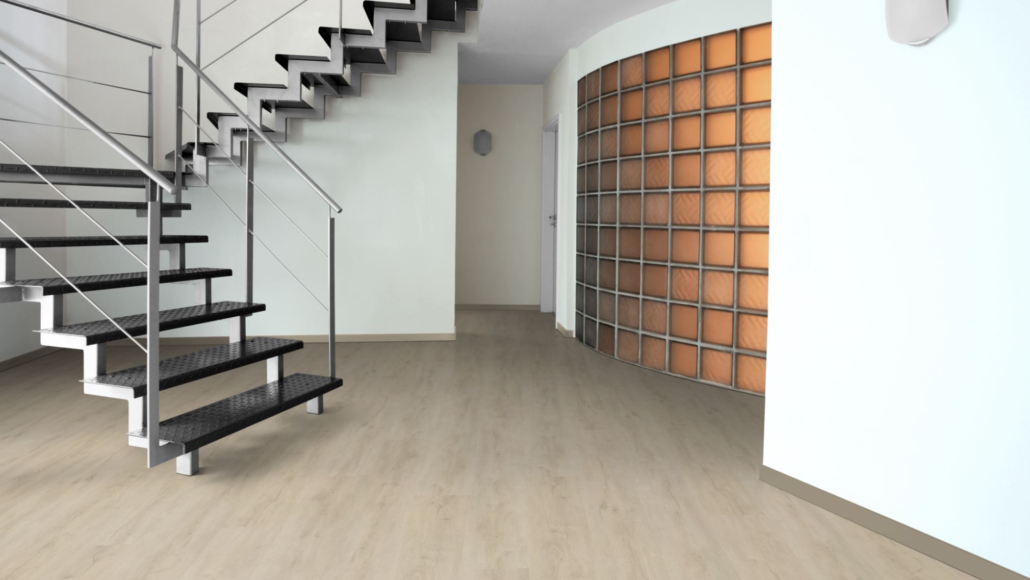 TRECOR® Klick Vinylboden Eiche Premium Weiss XXL Landhausdiele 6,5 mm Stark mit integrierter Trittschallunterlage TRECOR® Klick Vinylboden Eiche Premium Weiss XXL Landhausdiele 6,5 mm Stark mit integrierter Trittschallunterlage