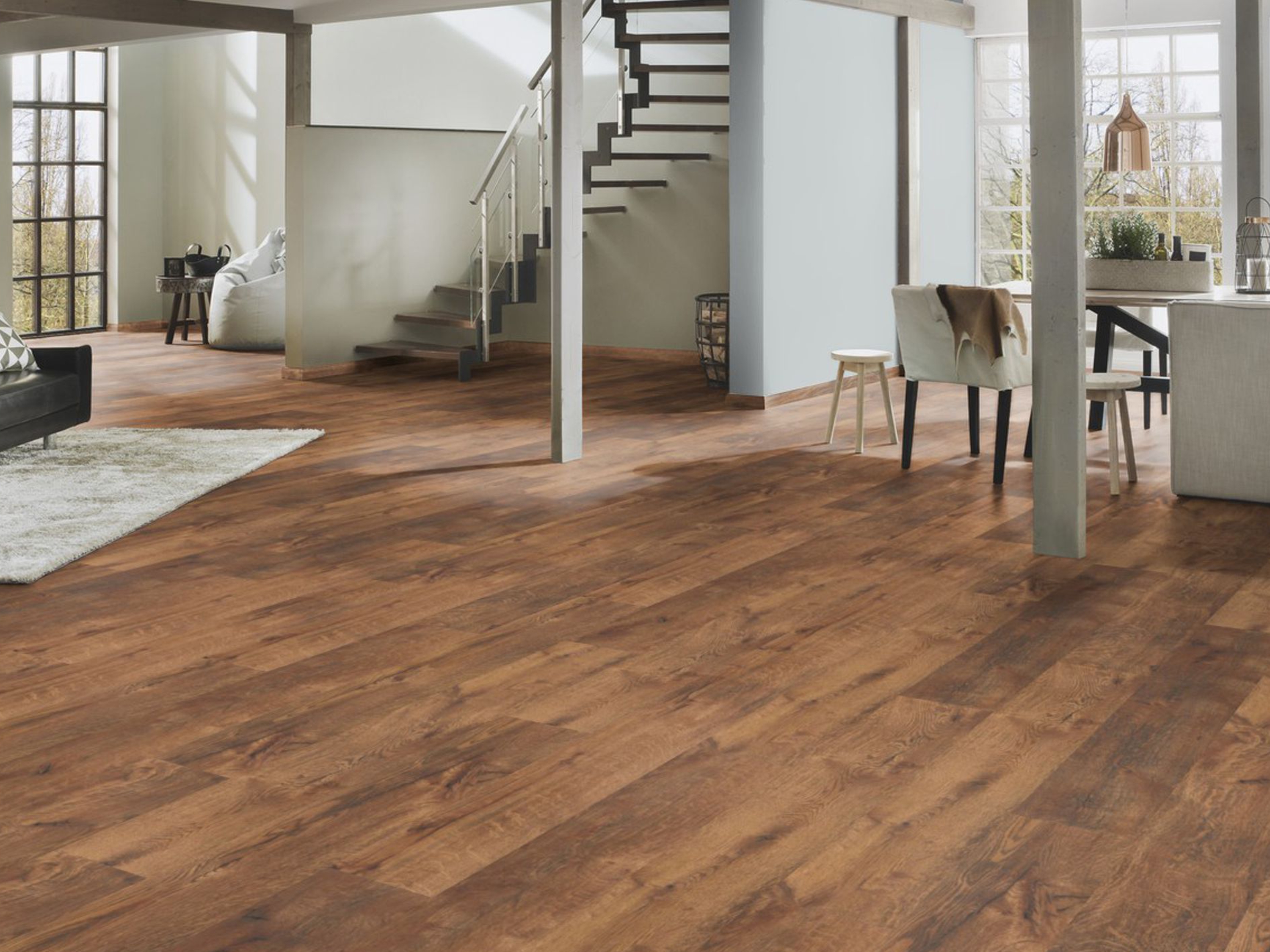 Laminatboden TRECOR Classic - Trend Oak Dark Nr. 281 mit Klicksystem 7 mm Stark Laminatboden TRECOR Classic - Trend Oak Dark Nr. 281 mit Klicksystem 7 mm Stark