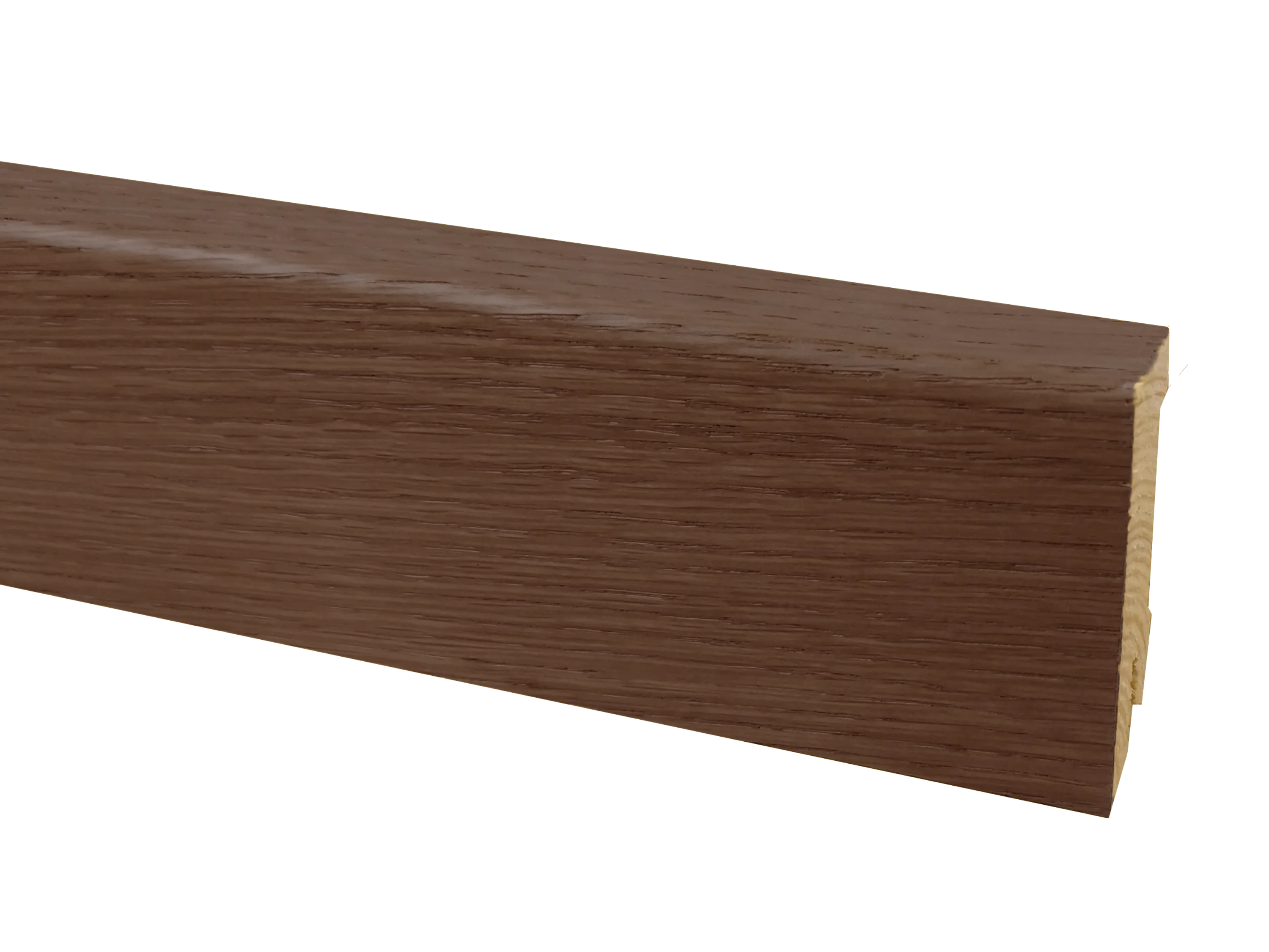 Parkettleiste Eiche Rustikal dunkelbraun, Holz Sockelleiste, furniert, Format: 16 x 58 mm, geölt / lackiert Parkettleiste Eiche Rustikal dunkelbraun, Holz Sockelleiste, furniert, Format: 16 x 58 mm, geölt / lackiert