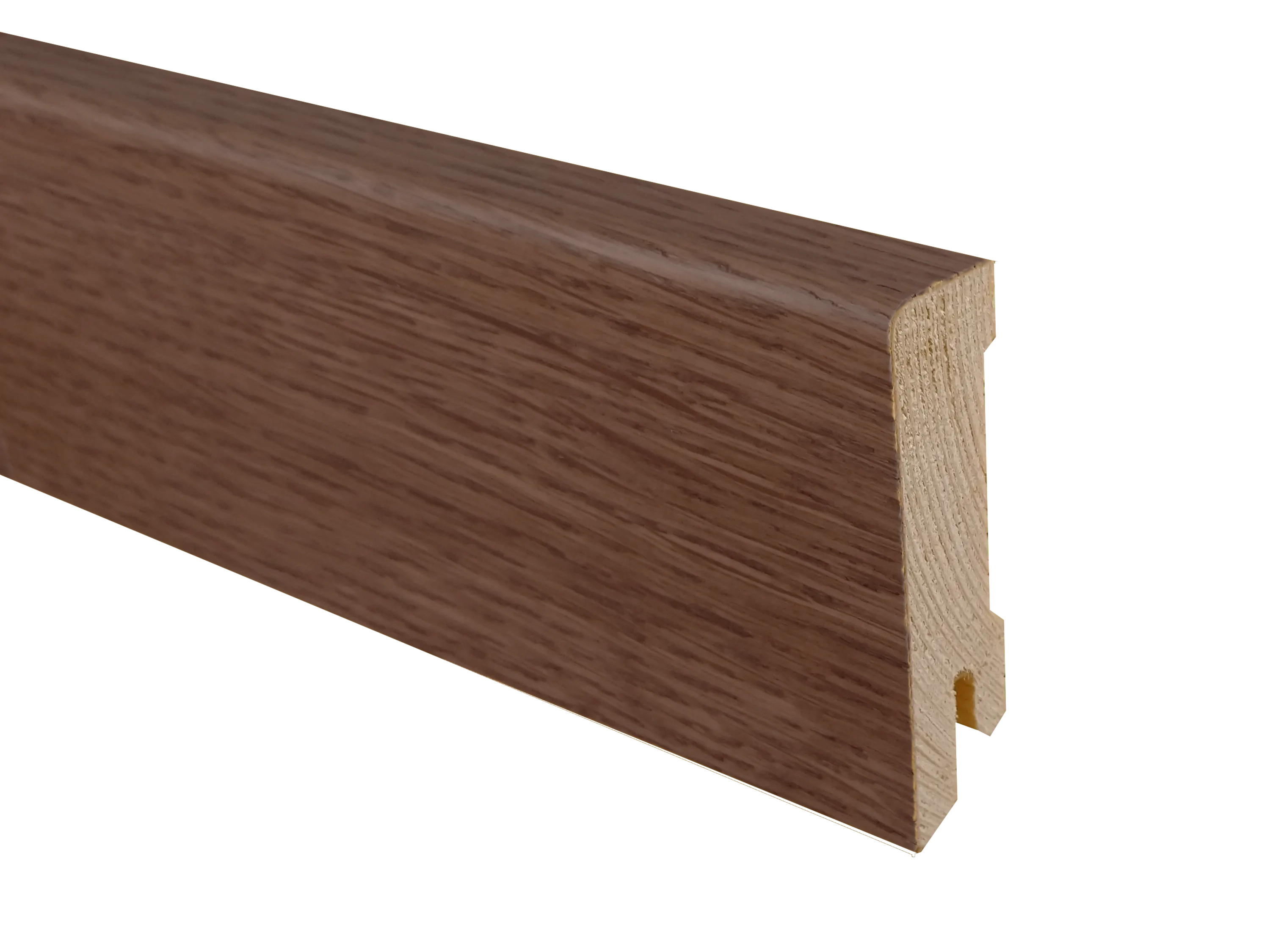 Parkettleiste Eiche Rustikal dunkelbraun, Holz Sockelleiste, furniert, Format: 16 x 58 mm, geölt / lackiert Parkettleiste Eiche Rustikal dunkelbraun, Holz Sockelleiste, furniert, Format: 16 x 58 mm, geölt / lackiert