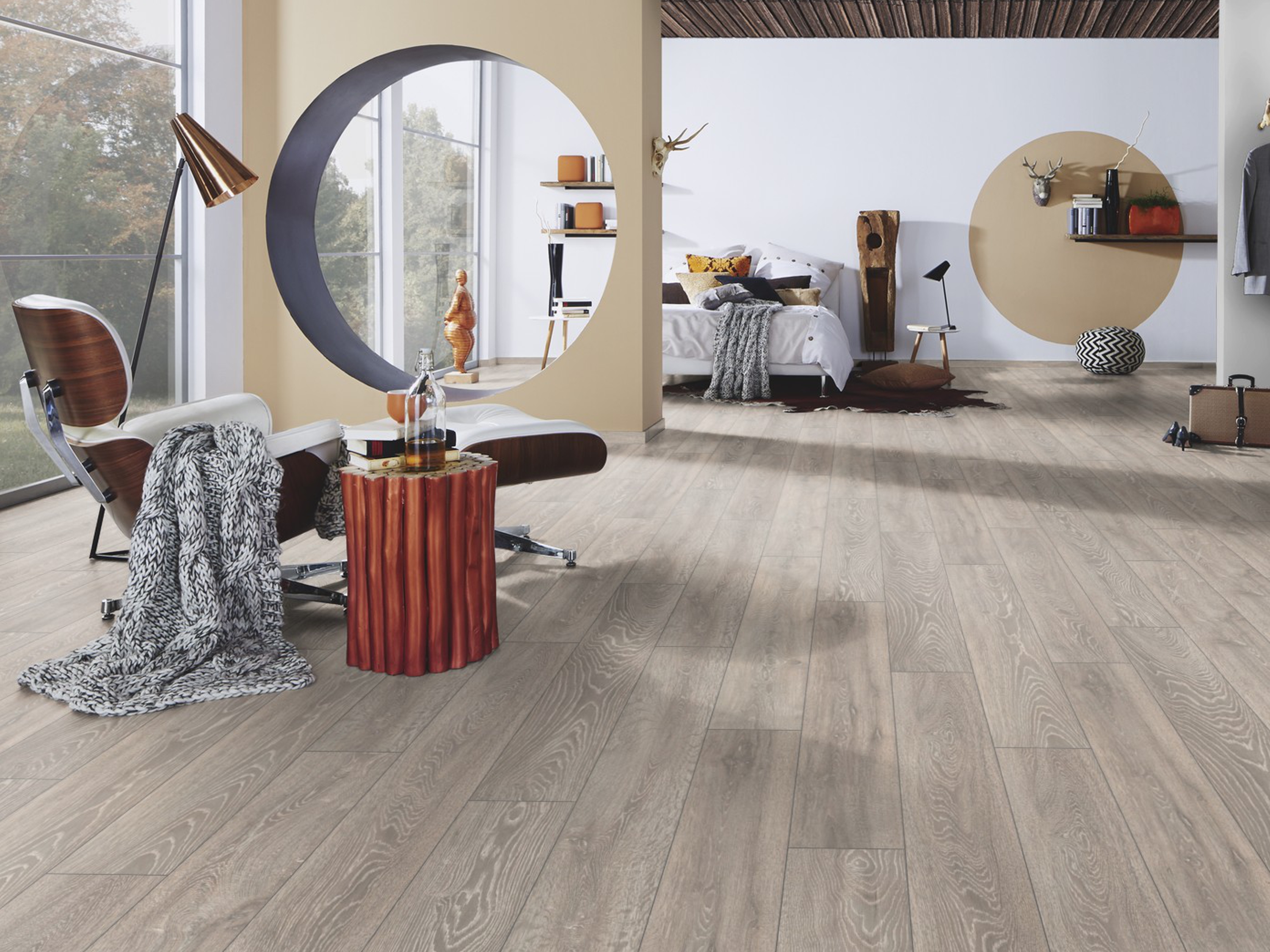Klick Laminatboden Boulder Oak 5542 (HC) Laminat Super Natural Classic by Krono Original Stärke: 8 mm Klick Laminatboden Boulder Oak 5542 (HC) Laminat Super Natural Classic by Krono Original Stärke: 8 mm