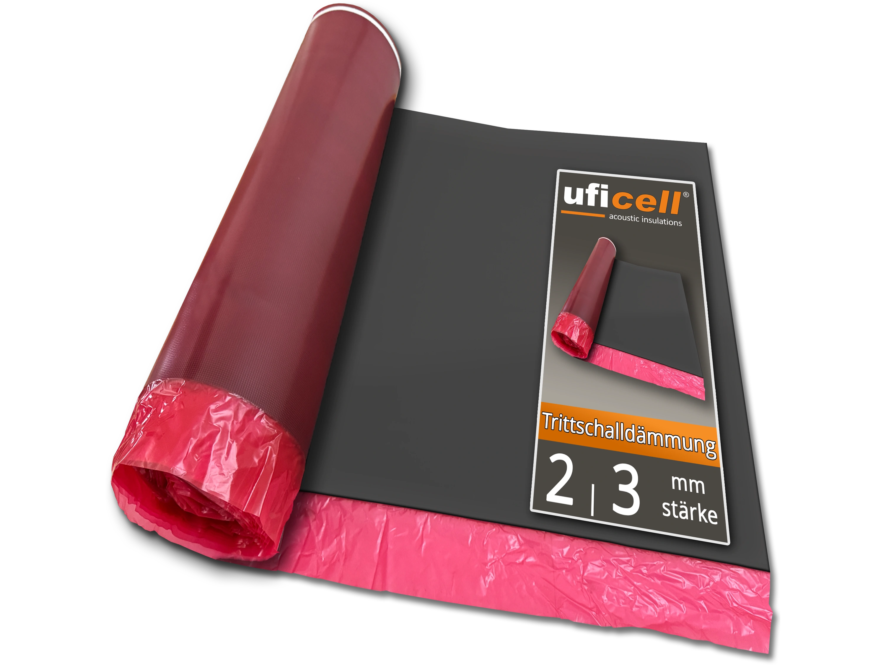 uficell® Multisound Aquastopp Akustik Trittschalldämmung mit Dampfbremse 80 mµ uficell® Multisound Aquastopp Akustik Trittschalldämmung mit Dampfbremse 80 mµ