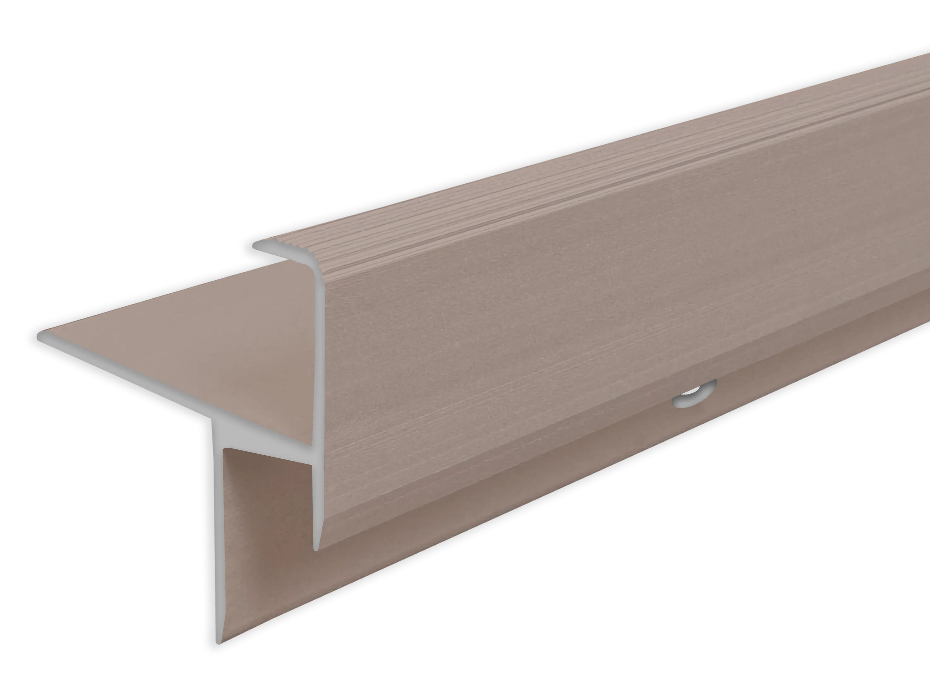 ufitec® Treppenkantenprofil beidseitig für Laminat u. Parkett - Belagshöhen von 13,3 mm-Alu eloxiert