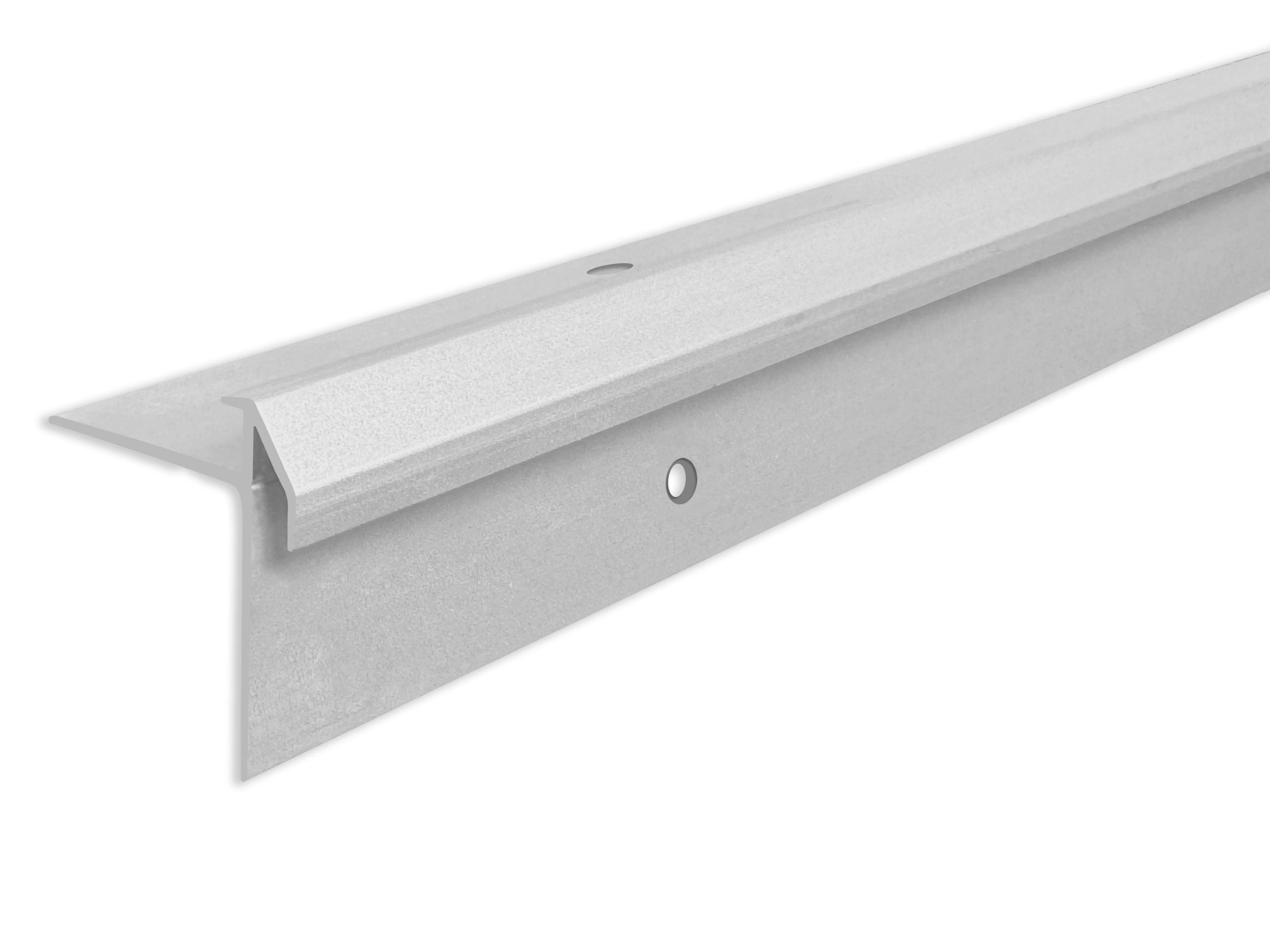 ufitec® Treppenkantenprofil beidseitig für Vinylböden für Belagshöhen von 3 mm - Alu eloxiert