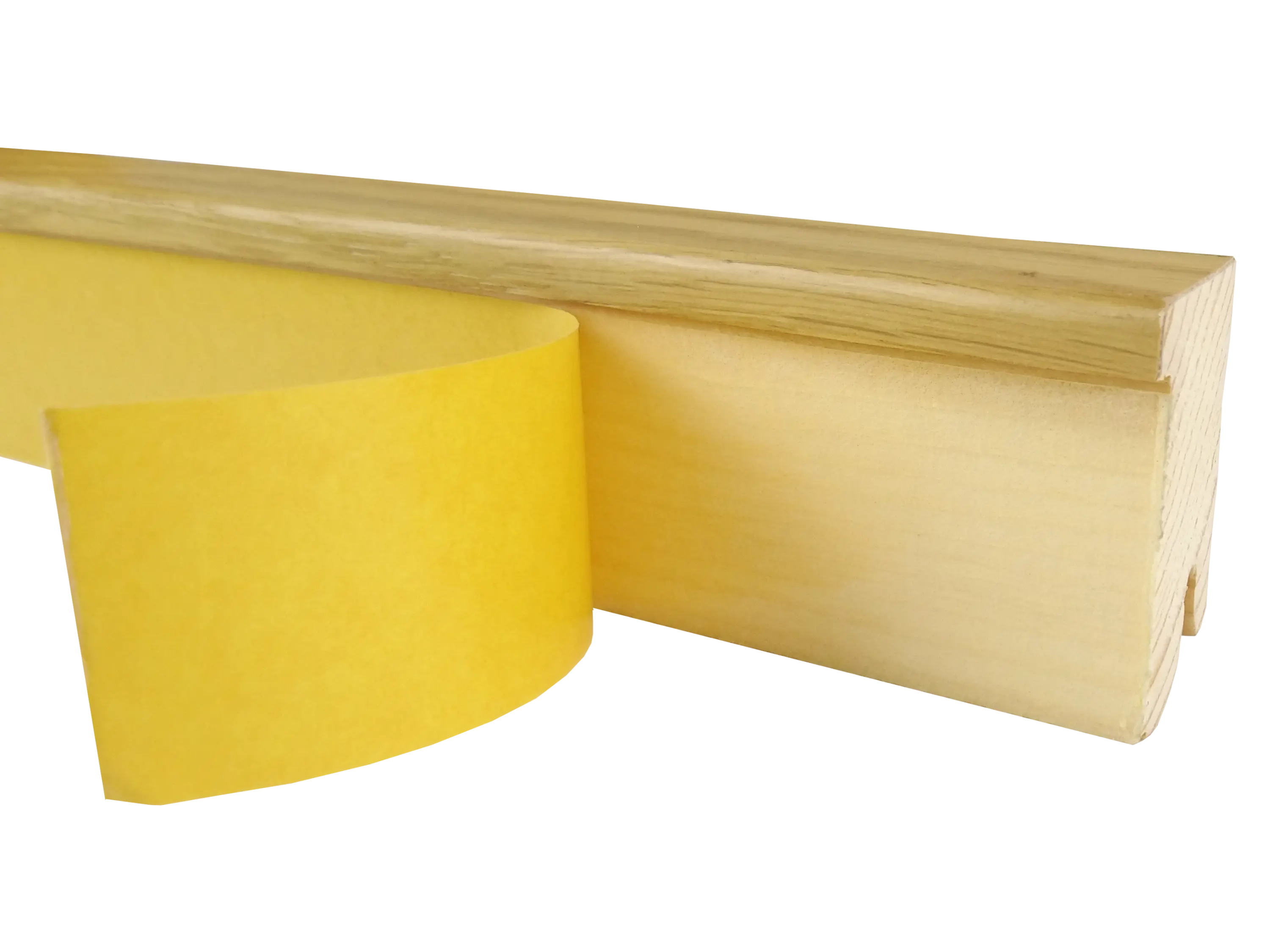 Eiche Holz Sockelleiste mit Ausfräsung für Kork- und Designböden, Format: 18 x 50 x 2700 mm Eiche Holz Sockelleiste mit Ausfräsung für Kork- und Designböden, Format: 18 x 50 x 2700 mm