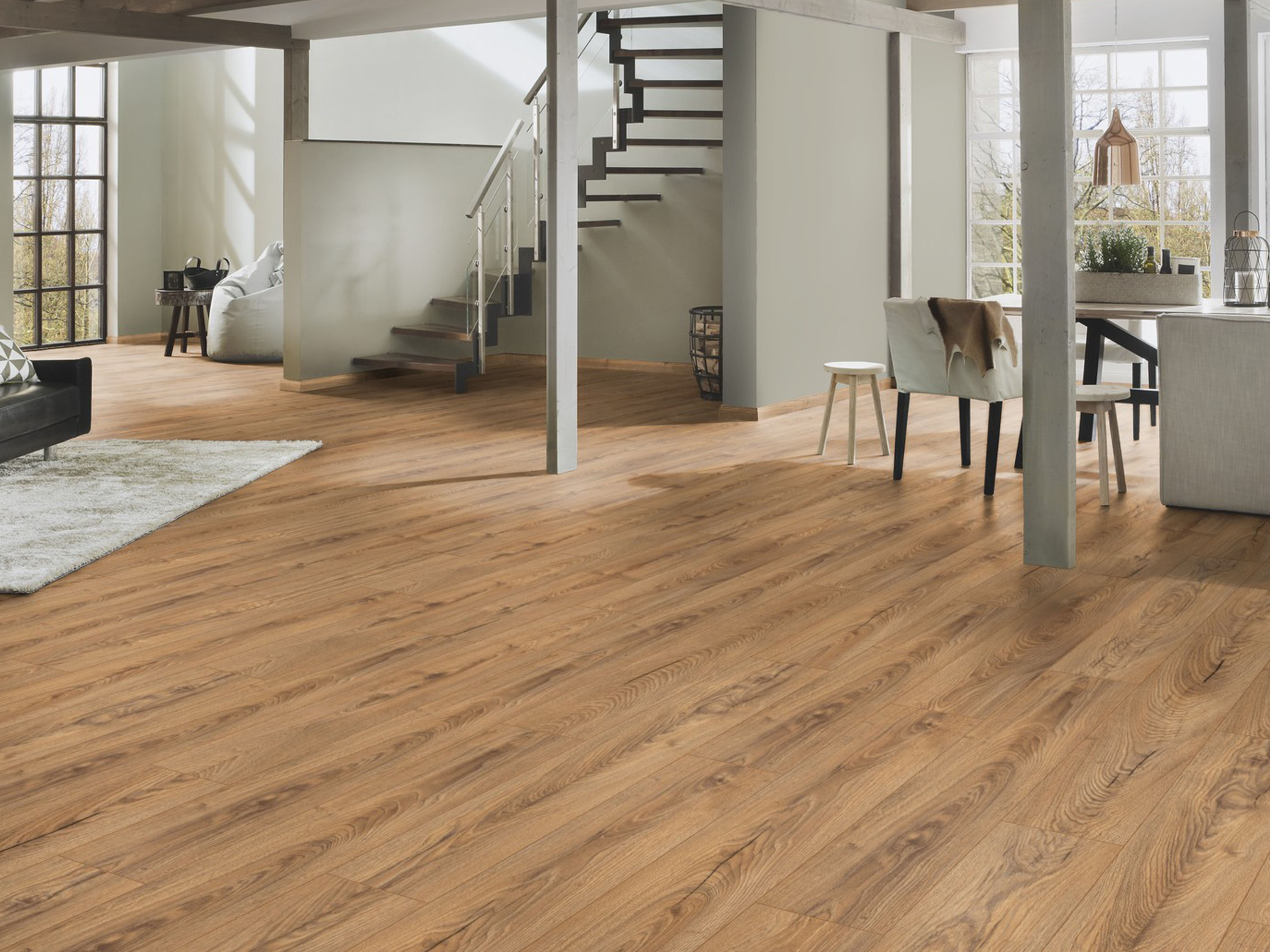 Inca Carpenter Oak K476 Landhausdiele Laminat mit Fase Atlantic 10 - mit MO.RE KronoOriginal Inca Carpenter Oak K476 Landhausdiele Laminat mit Fase Atlantic 10 - mit MO.RE KronoOriginal