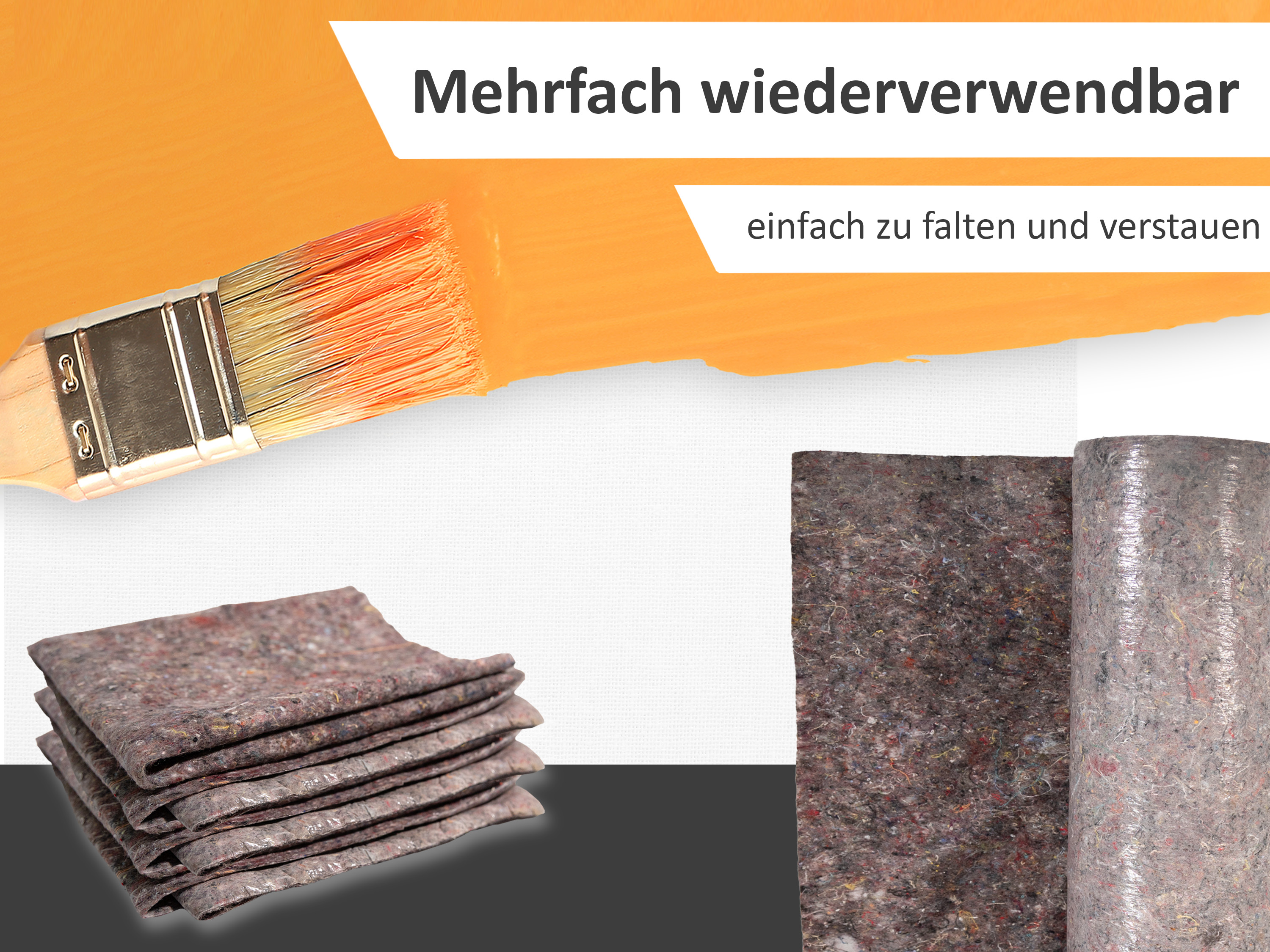 easypaint Malervlies Malerabdeckvlies premium, Schutzvlies, mit PE-Anti-Rutsch-Beschichtung 180g/m² easypaint Malervlies Malerabdeckvlies premium, Schutzvlies, mit PE-Anti-Rutsch-Beschichtung 180g/m²