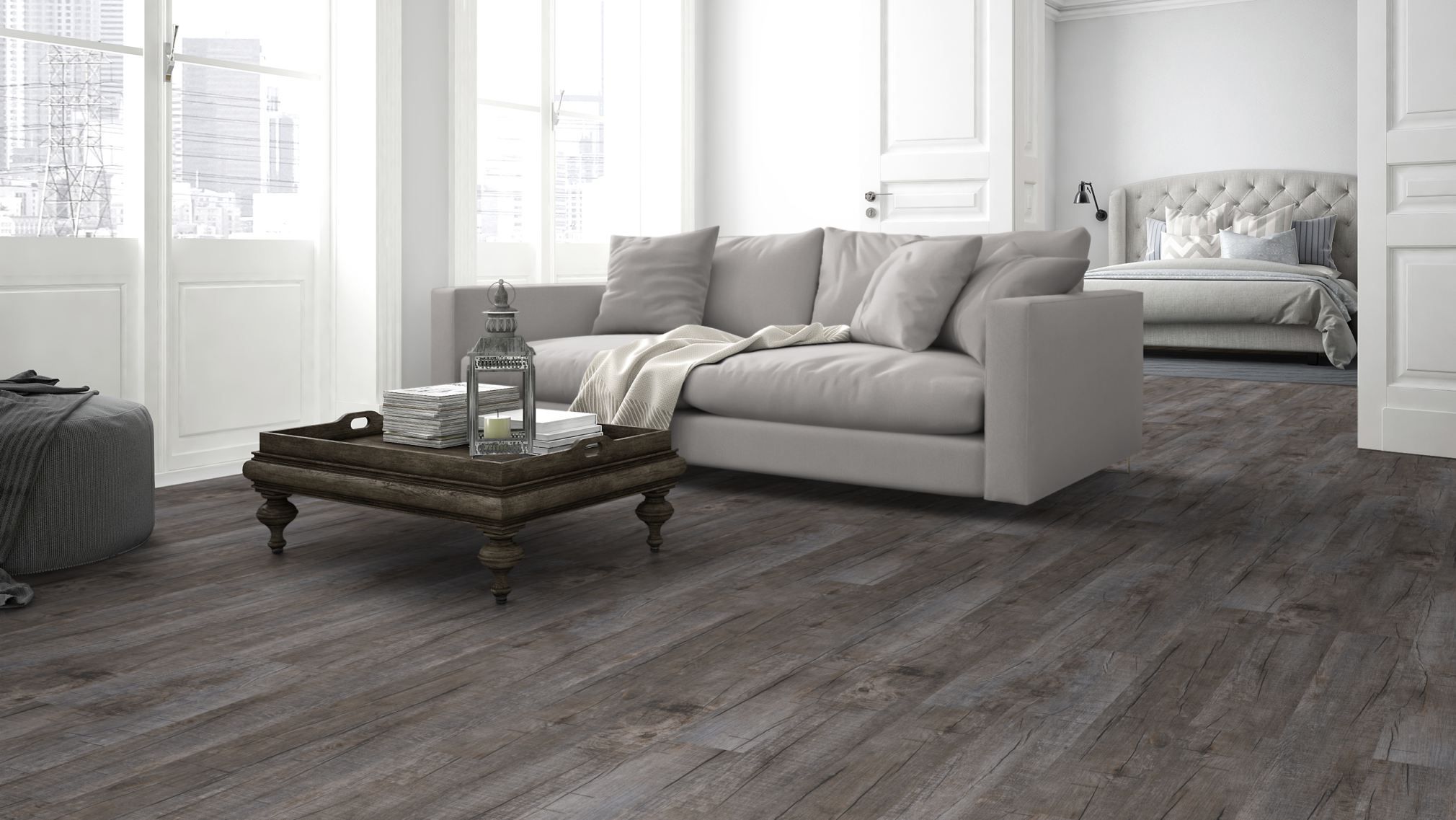 TRECOR® Klick Vinylboden RIGID 3.5 - Eiche Old Rustik Dark 3,5 mm Stark, Nutzschicht: 0,3 mm TRECOR® Klick Vinylboden RIGID 3.5 - Eiche Old Rustik Dark 3,5 mm Stark, Nutzschicht: 0,3 mm