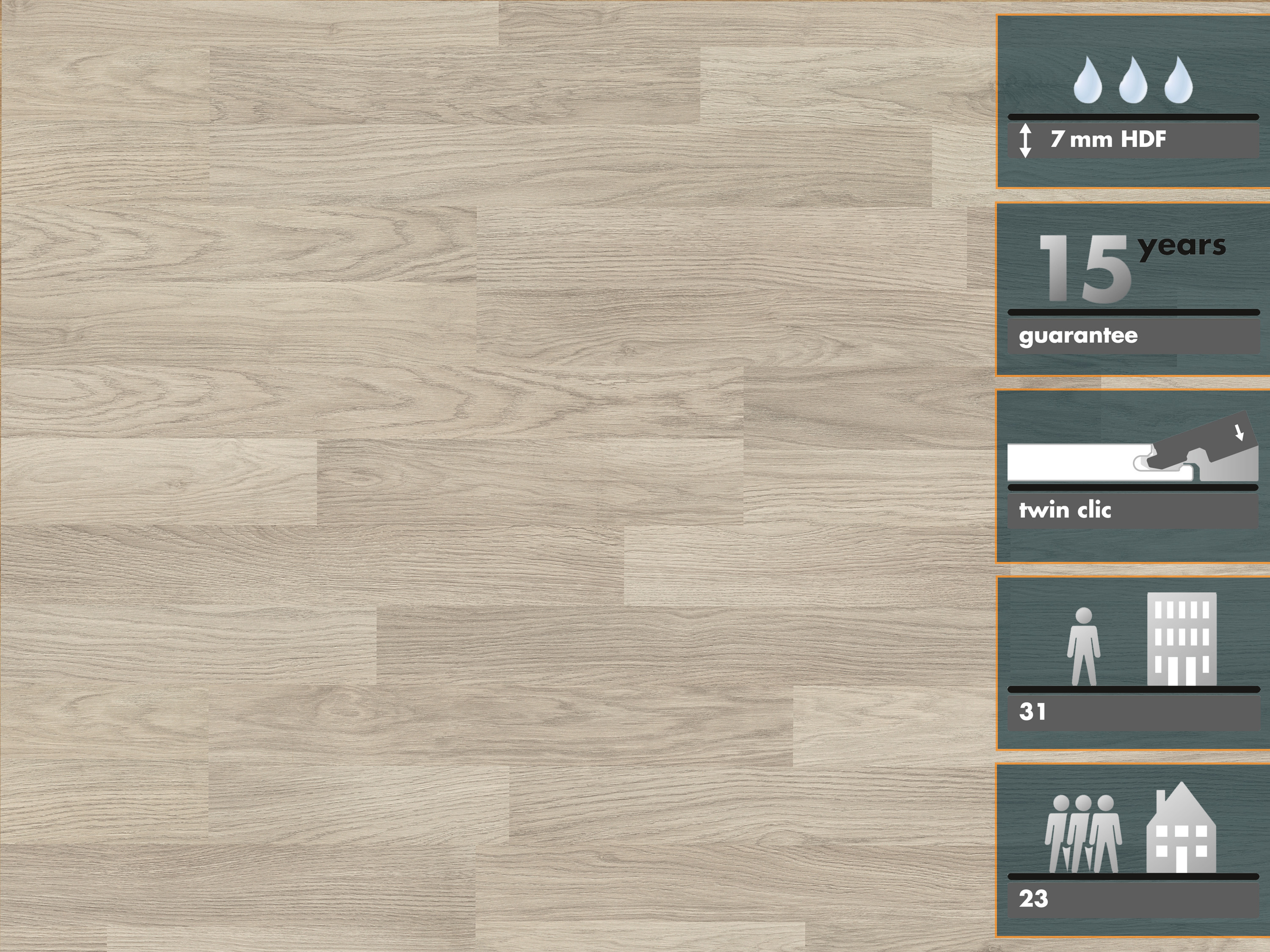 Laminatboden Classic Bone Manor Oak K631 mit Klicksystem 7 mm Stark  Laminatboden Classic Bone Manor Oak K631 mit Klicksystem 7 mm Stark