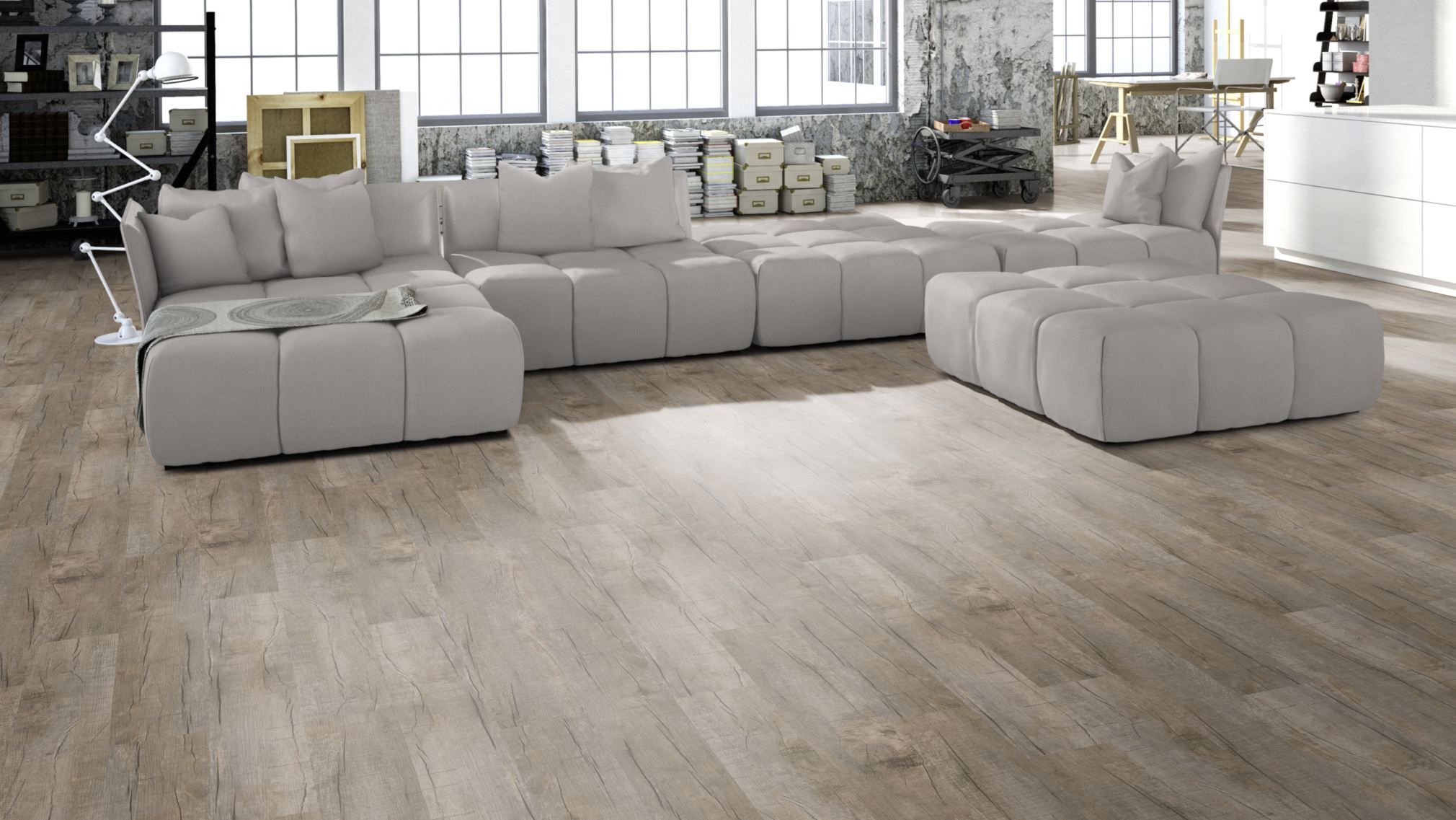 TRECOR® LVT Dryback Klebe Vinylboden Eiche Old Rustik Landhausdiele - 2 mm starker Designboden TRECOR® LVT Dryback Klebe Vinylboden Eiche Old Rustik Landhausdiele - 2 mm starker Designboden