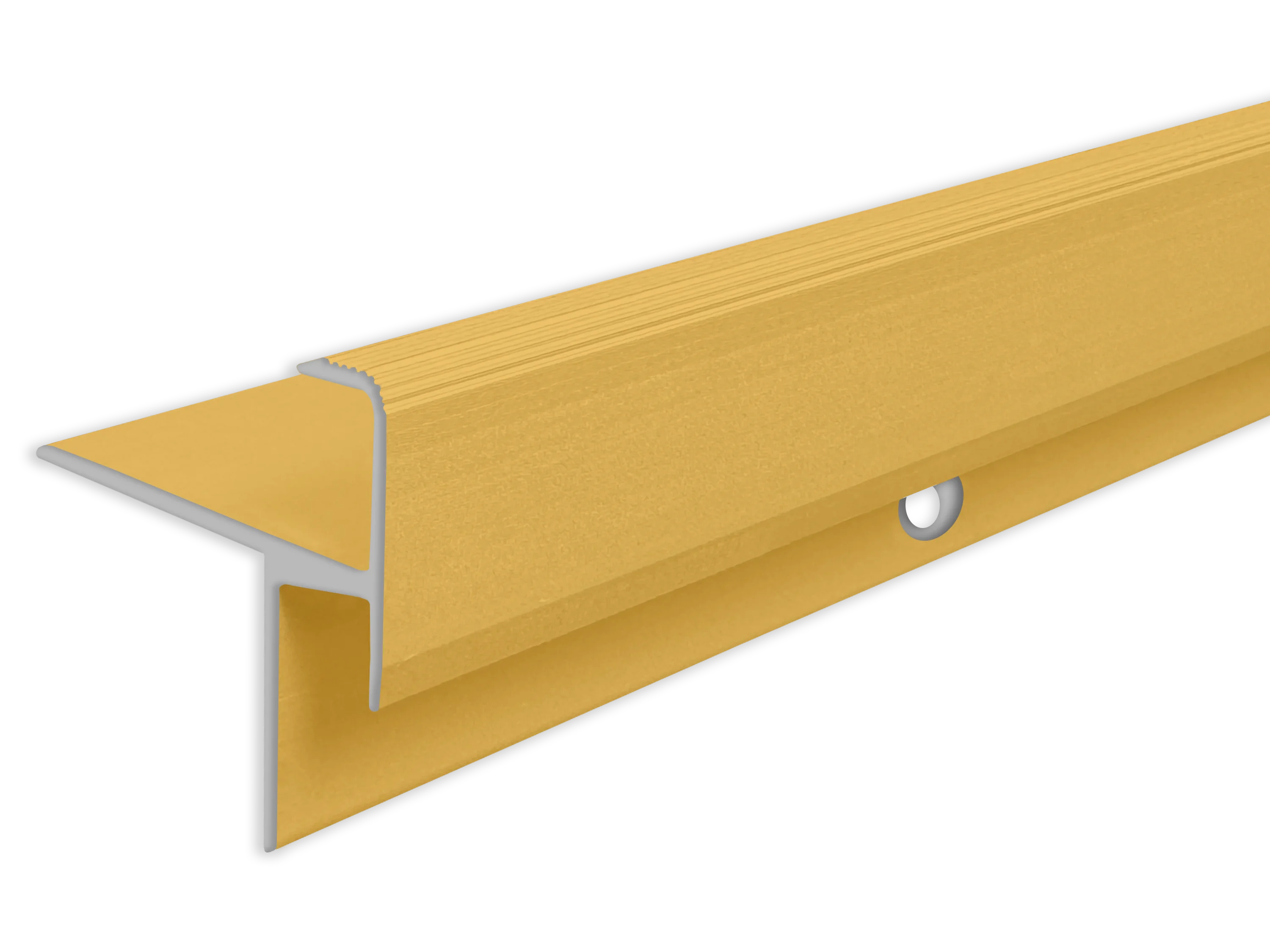 ufitec® Treppenkantenprofil beidseitig für Laminat u. Parkett - Belagshöhen von 10,3 mm-Alu eloxiert